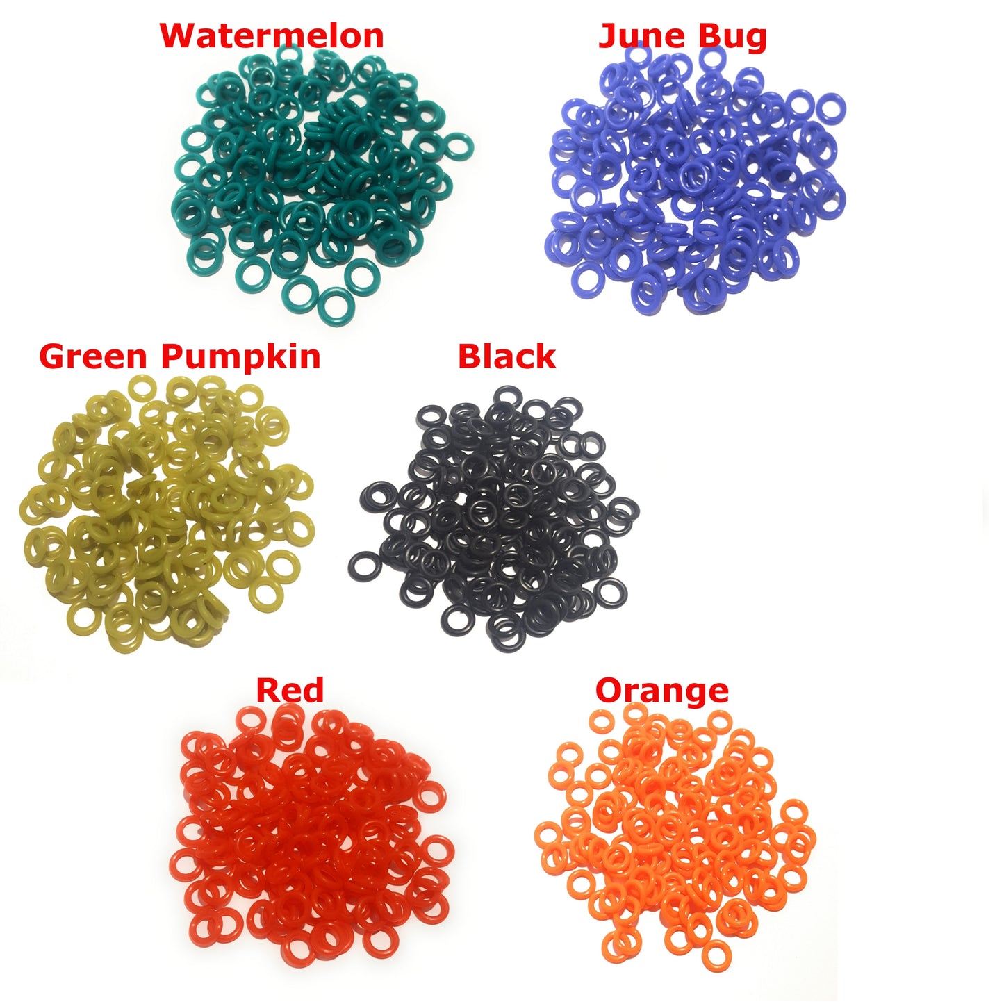 Reaction Tackle HIGH QUALITY WACKY O-RINGS- 125 Pack