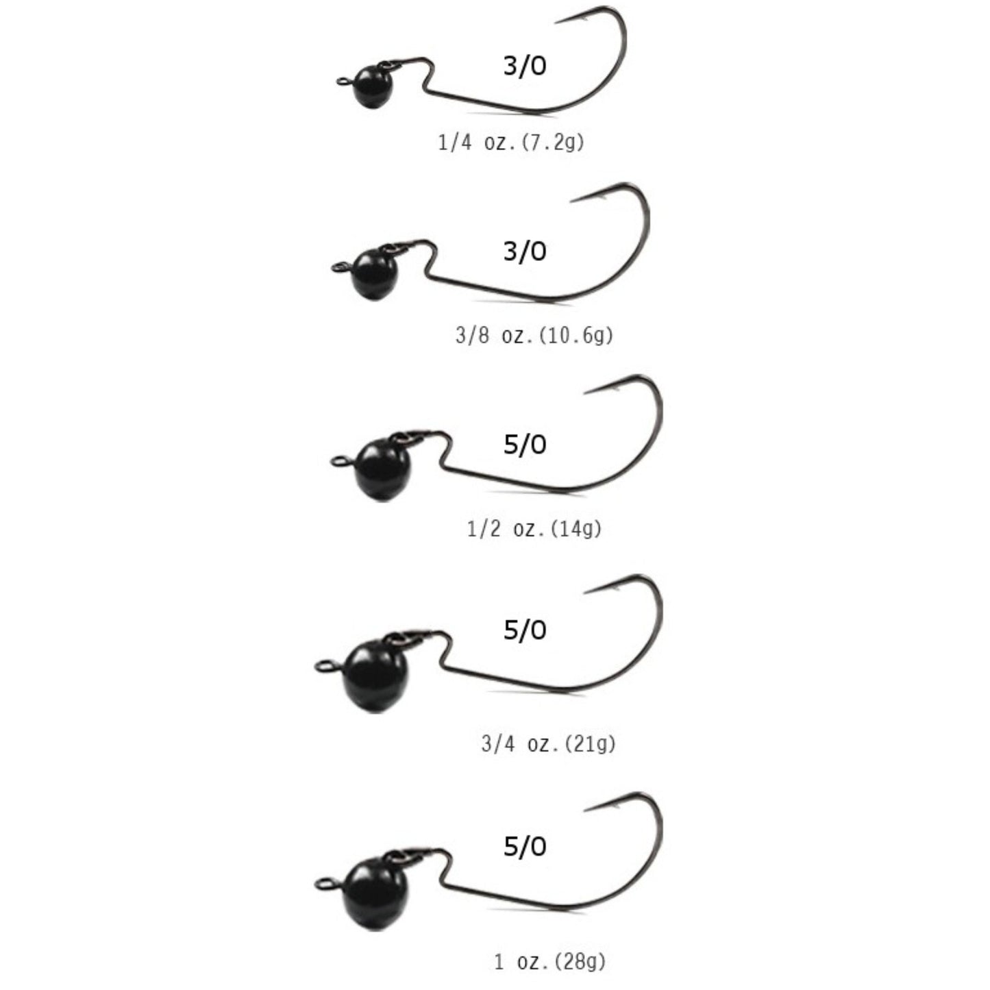 Reaction Tackle Tungsten Football/Swing Jig Heads- 3-Pack for Bass Fishing
