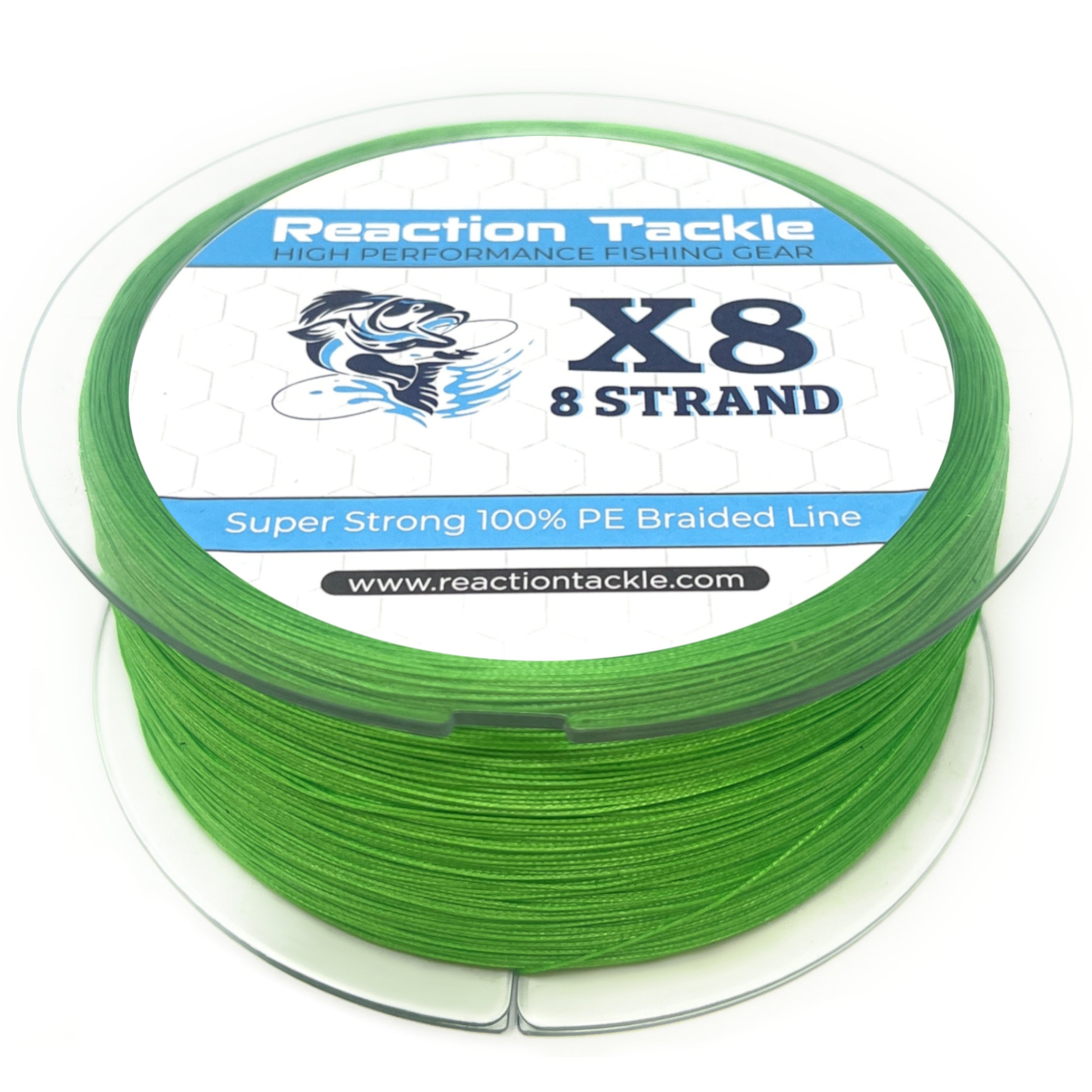 X8 Reaction Tackle Braided Fishing Line- Blue Camo 8 Strand