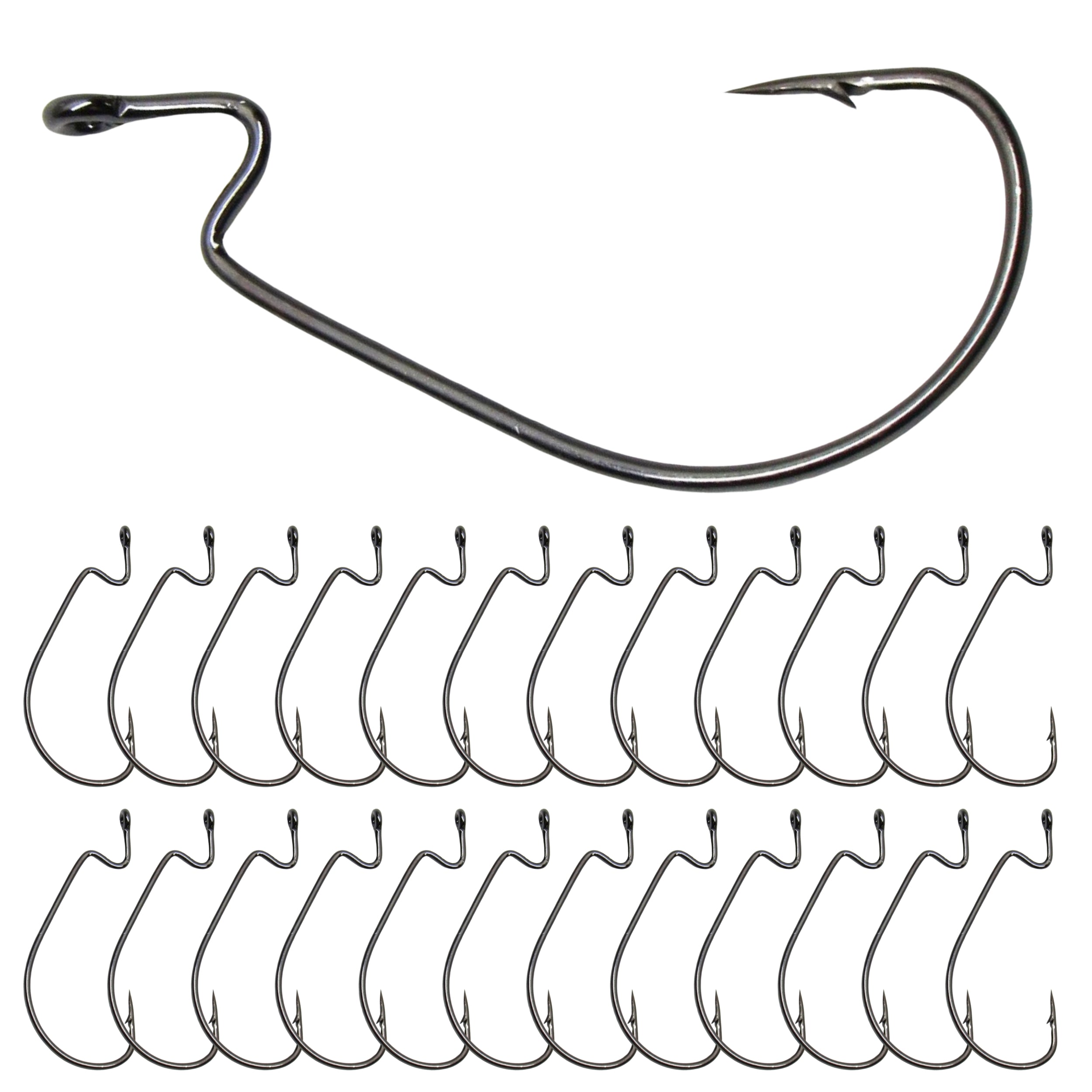 thumbnail image 2 of Reaction Tackle Swimbait Hooks – 25-Pack, For Freshwater & Saltwater Fishing 2 of 4