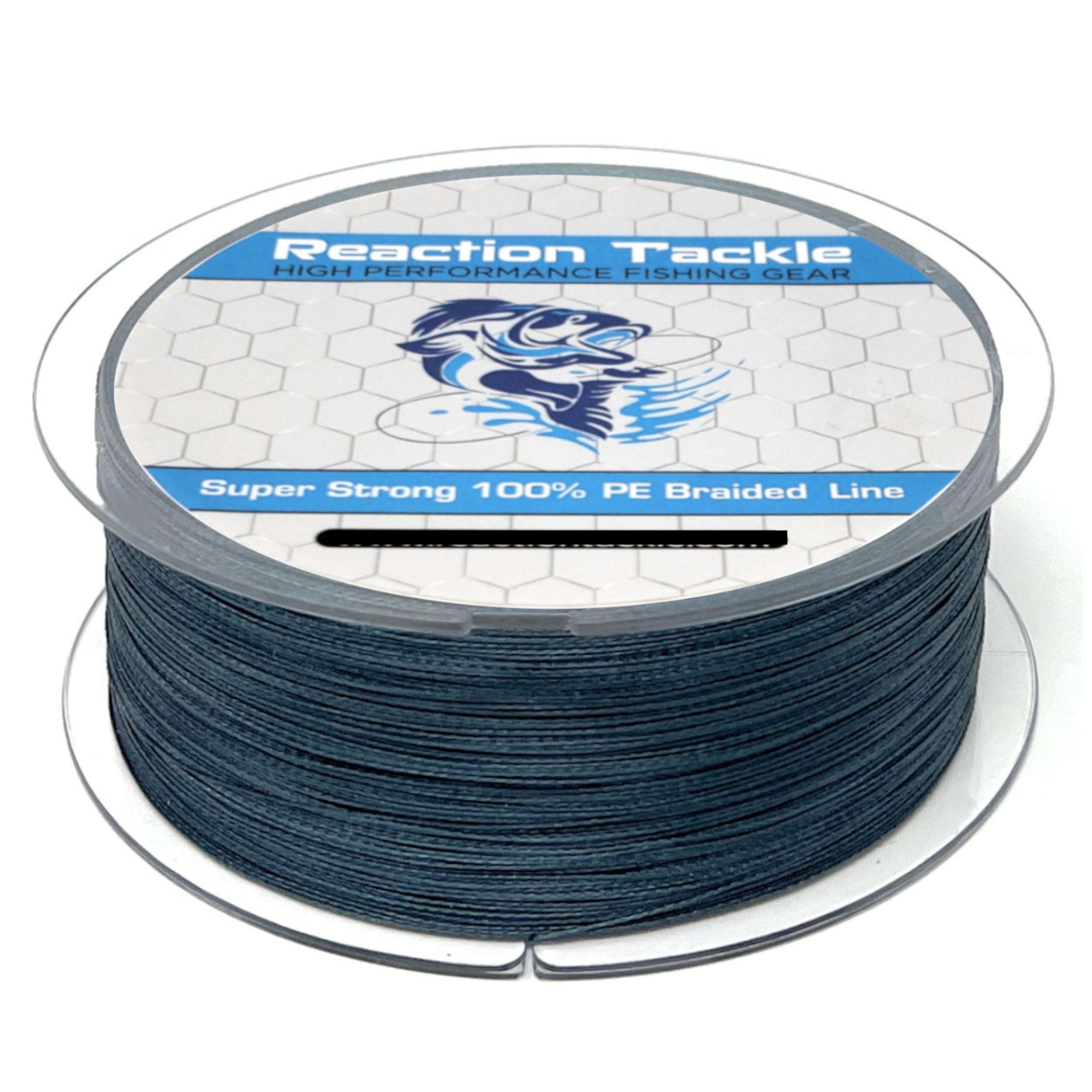 Reaction Tackle Braided Fishing Line Low Vis Gray 30lb 500yd