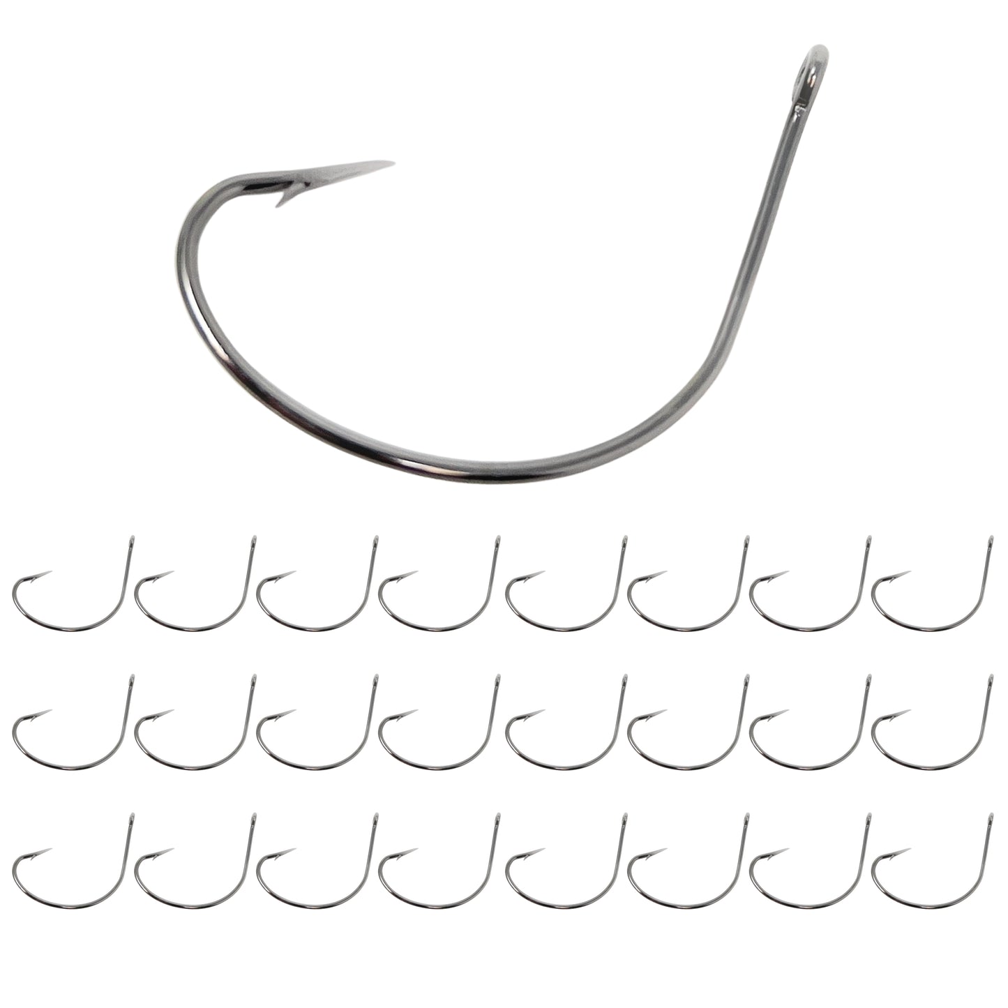 Reaction Tackle Wide Gap Wacky Hooks (25-PACK)-High Quality