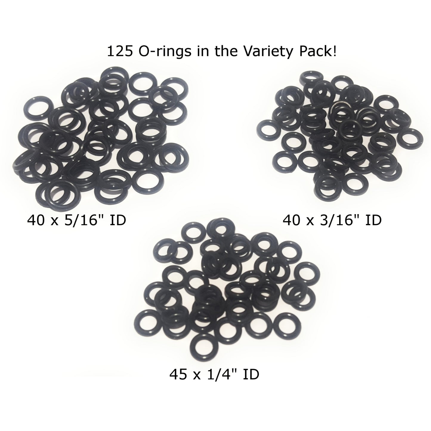 Reaction Tackle HIGH QUALITY WACKY O-RINGS- 125 Pack
