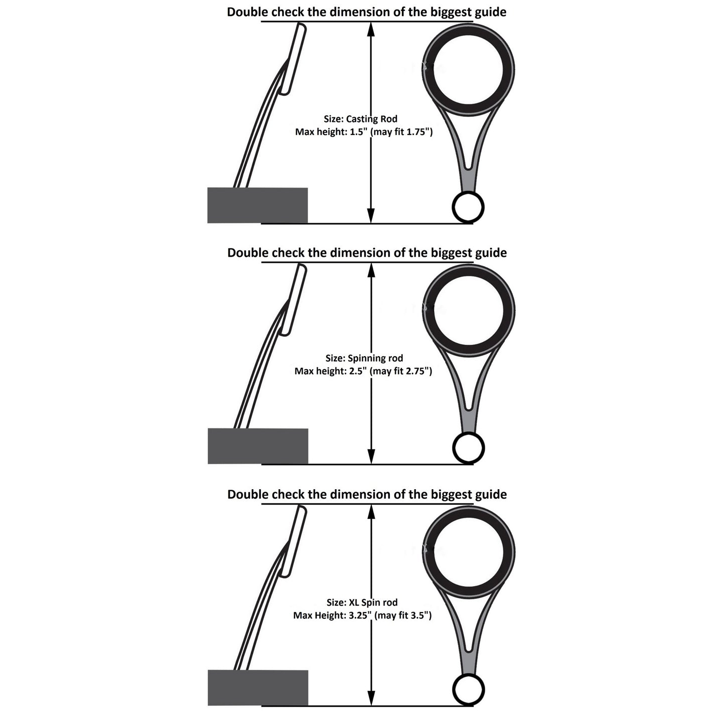 Reaction Tackle Fishing Rod Cover/Rod Sleeve/Rod Sock (2-PACK)