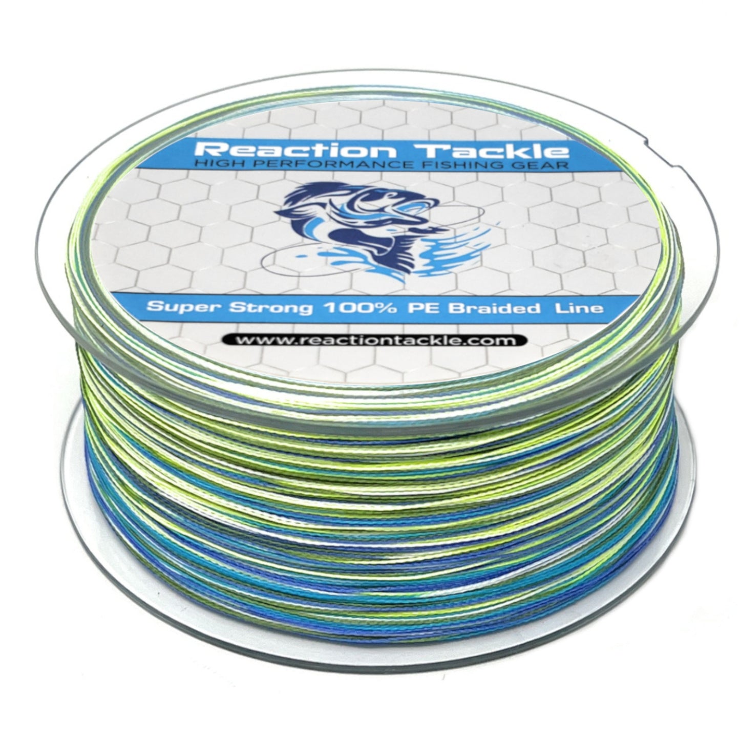 Reaction Tackle Braided Fishing Line- Aqua Camo