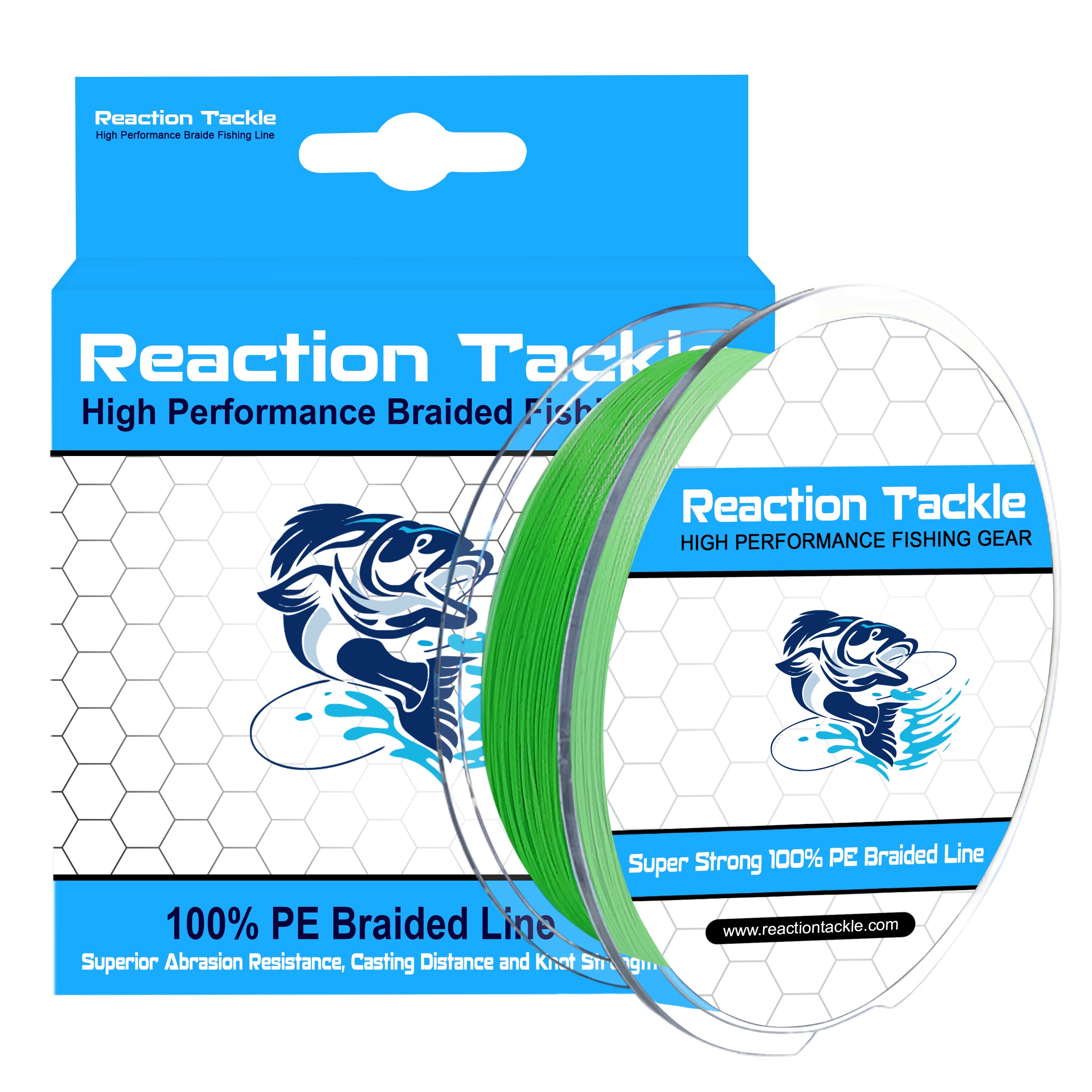 Reaction Tackle Braided Fishing Line- Various Sizes and Colors - Lacadives