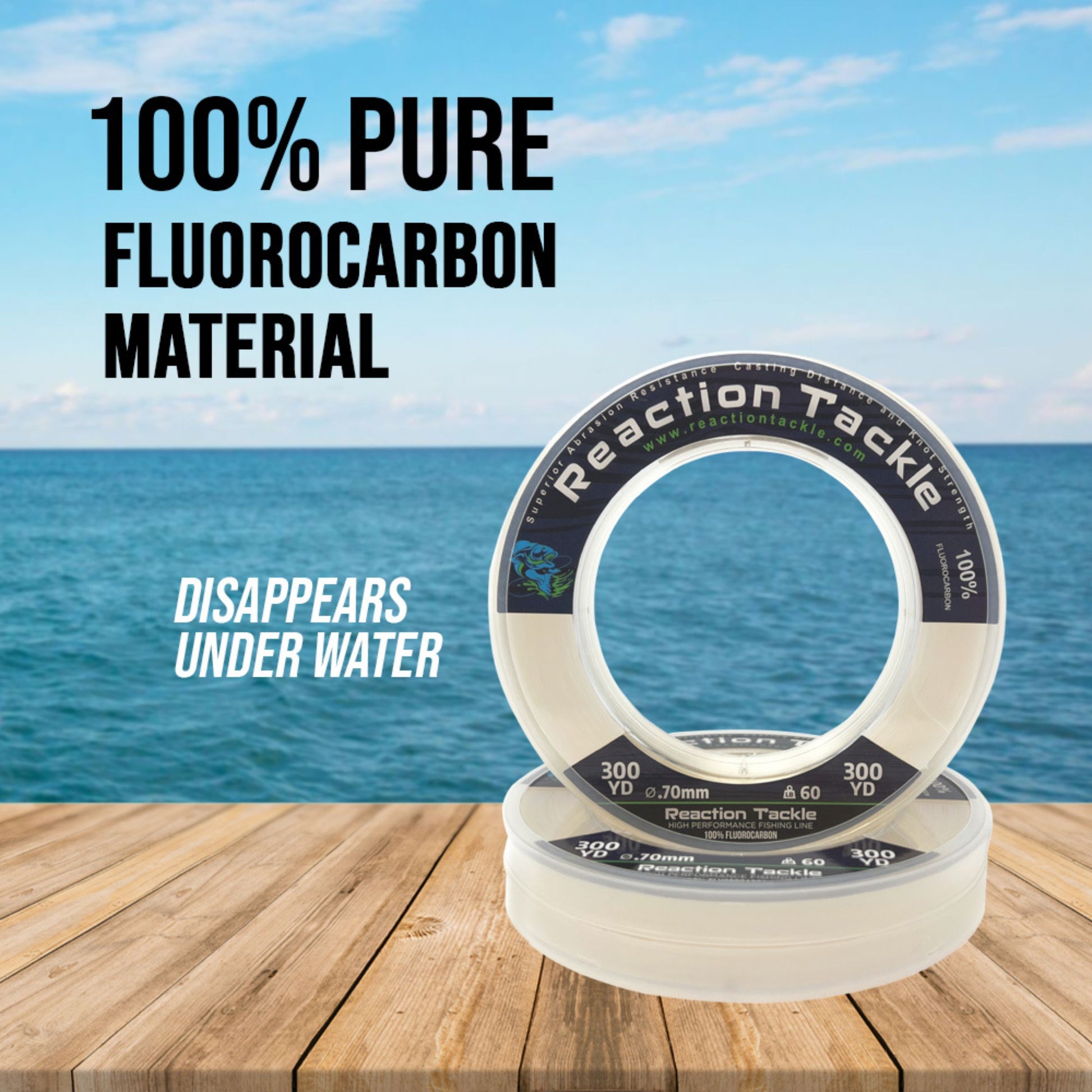 Rikimaru FC 100% Fluorocarbon Pure Shock Resistant, Sinks Faster