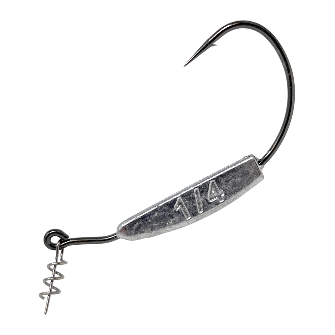 Reaction Tackle Lead Weighted Swimbait Hooks (10-PACK) - Reaction Tackle