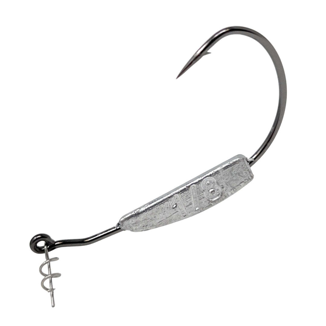 Reaction Tackle Lead Weighted Swimbait Hooks (10-PACK) - Reaction Tackle