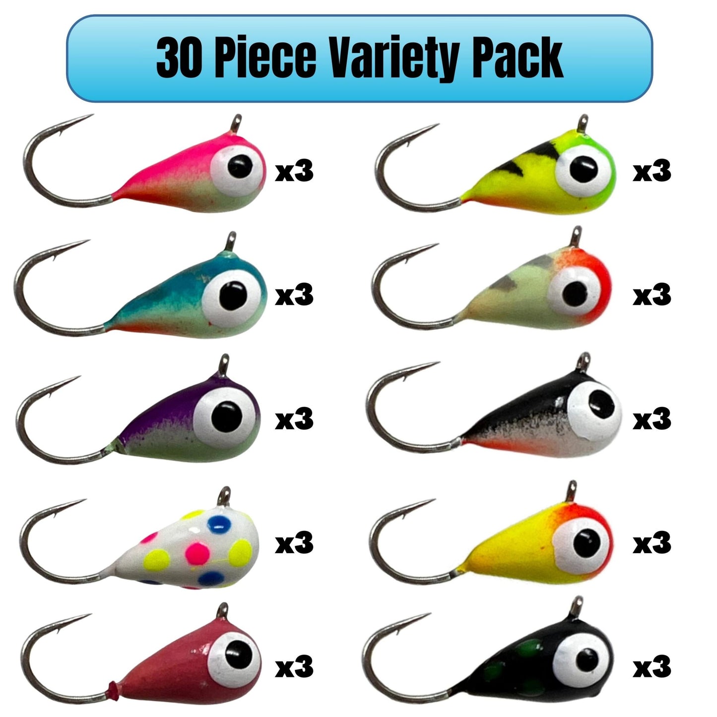 Reaction Tackle Tungsten Ice Fishing Jigs