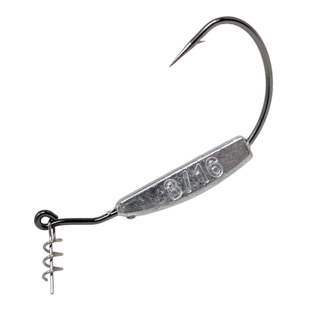 Reaction Tackle Lead Weighted Swimbait Hooks (10-PACK) - Reaction Tackle