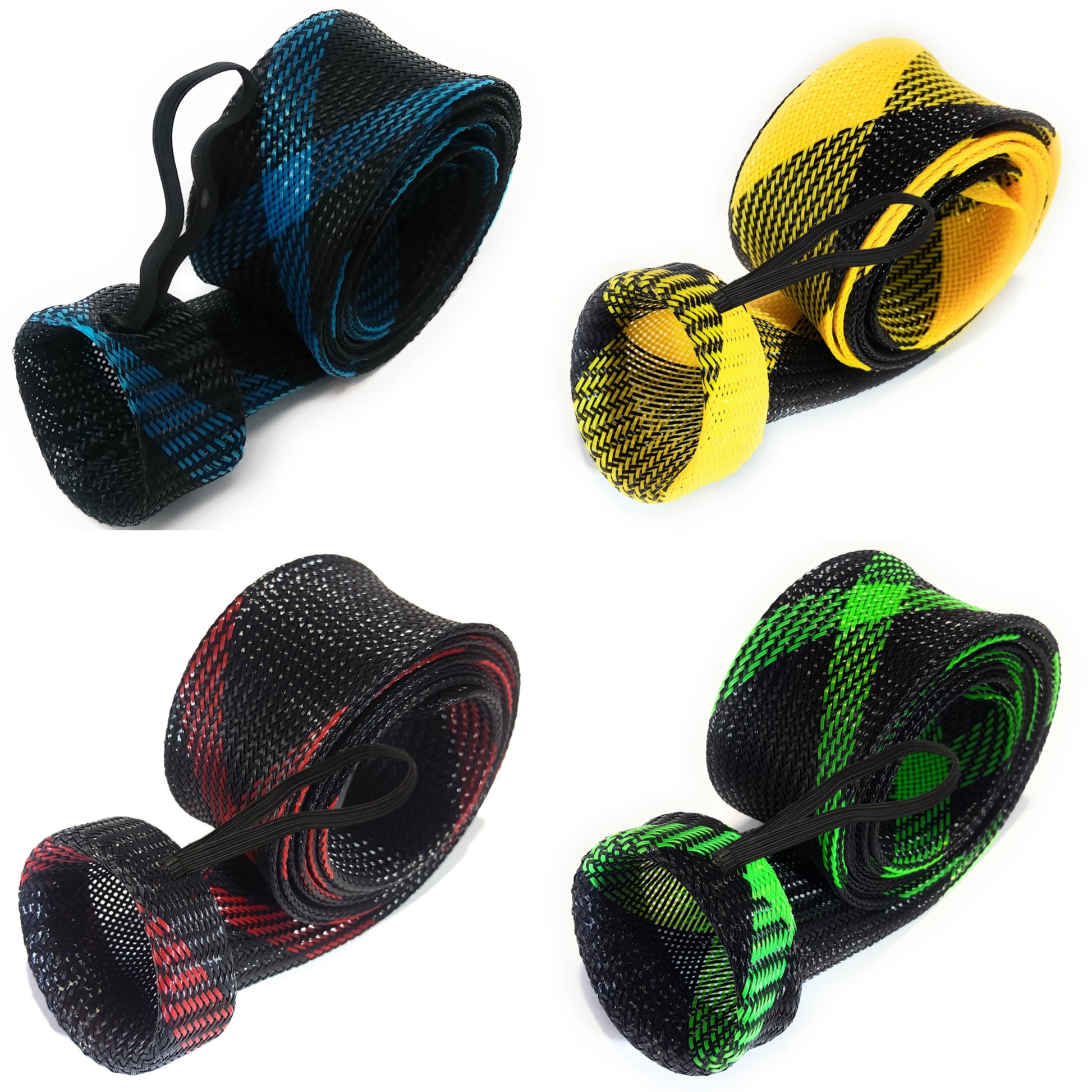 8 Pack Fishing Rod Sleeves Reel Bags Casting Rod Socks Reel Cover  Protective Fishing Reel Case Braided Mesh Rod Protector Reel Pouch for Bait  Casting