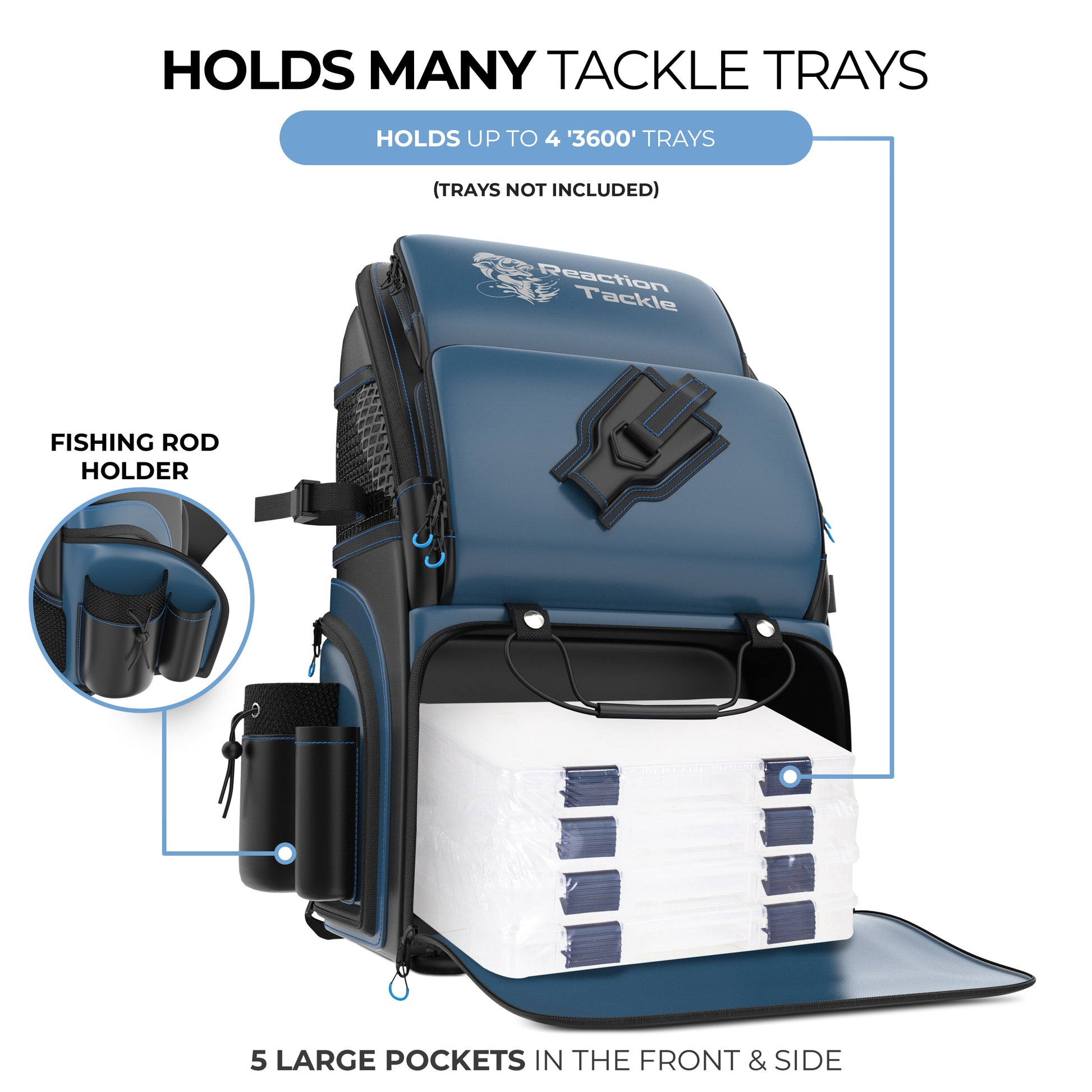 Reaction Tackle Fishing Tackle Bag – Salt Water Resistant Tackle