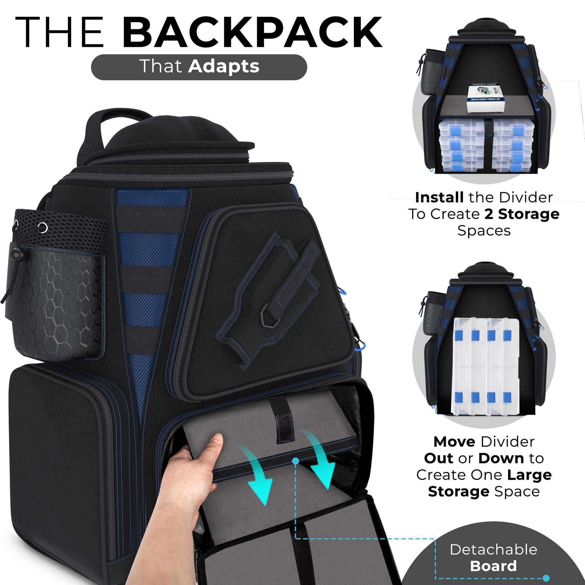 Reaction Tackle Fishing Tackle Backpack- Trays included - Reaction Tackle