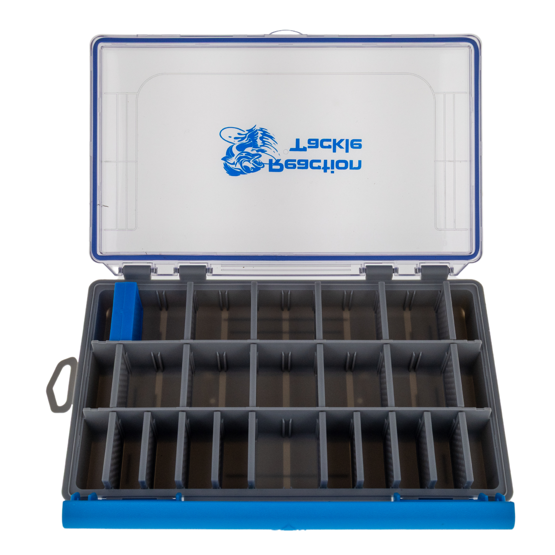 Reaction Tackle Ultra Elite Tackle Tray- 100% Waterproof with Single Clip Design - New - Reaction Tackle