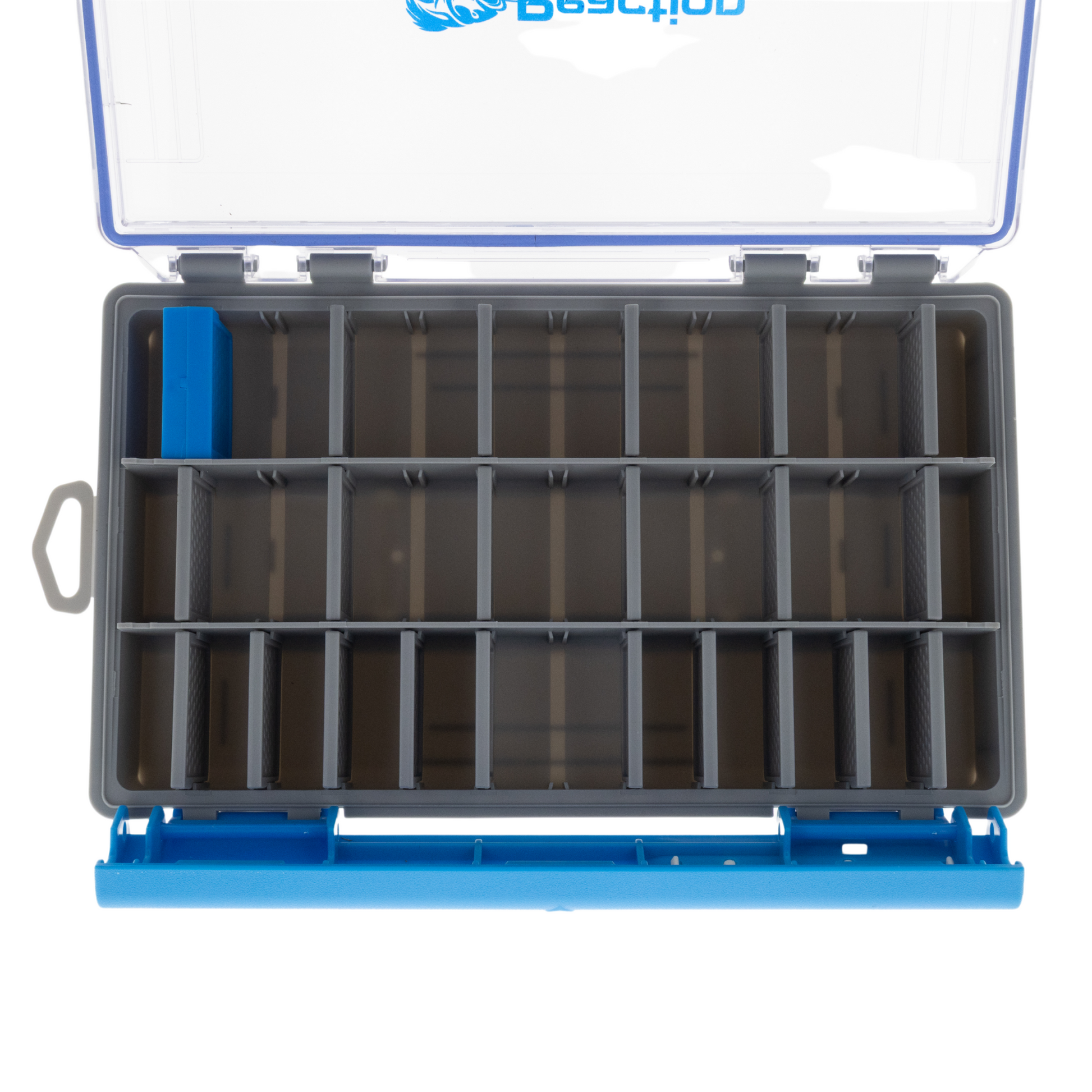 Reaction Tackle Ultra Elite Tackle Tray- 100% Waterproof with Single Clip Design - New - Reaction Tackle