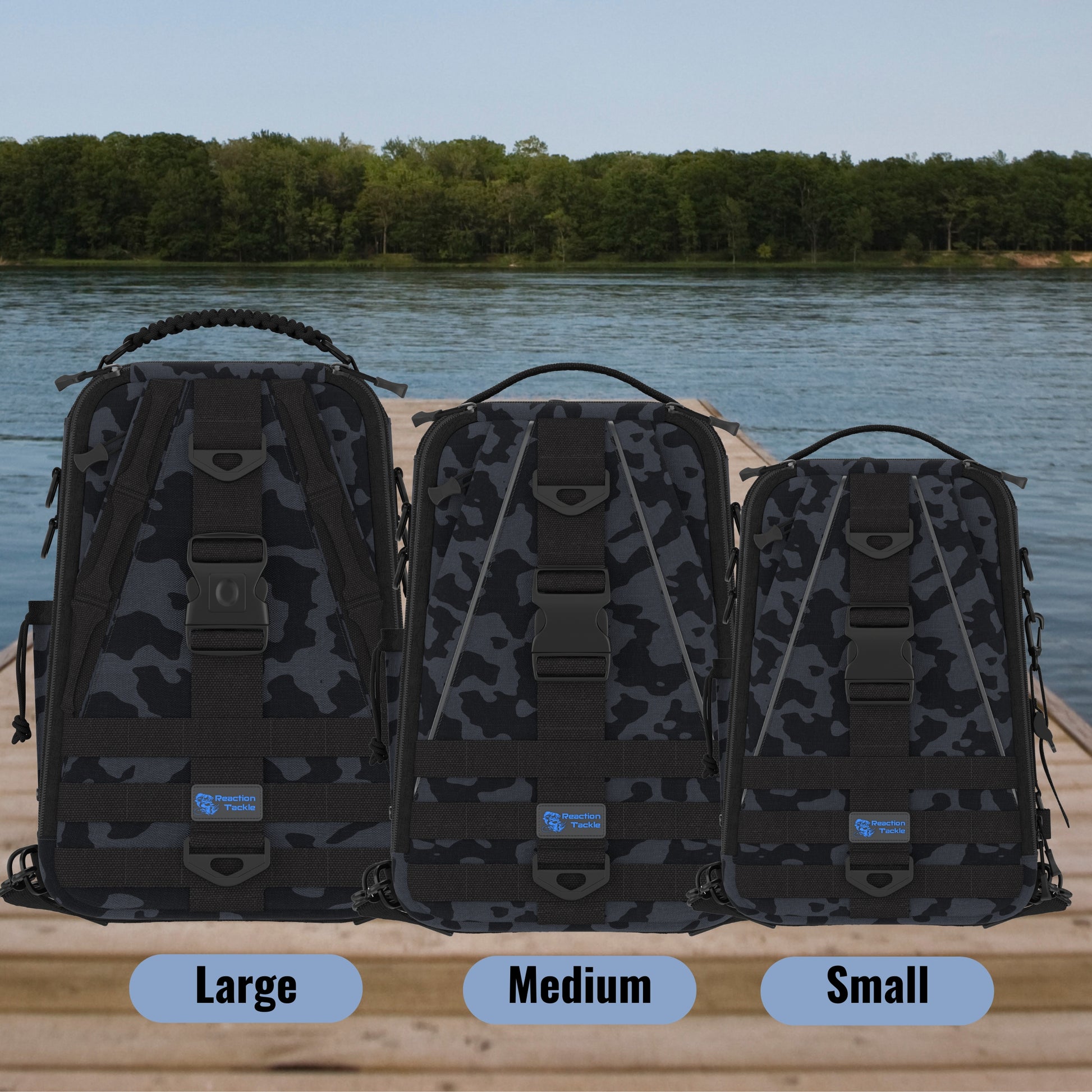Reaction Tackle Fishing Tackle 2-in-1 Sling Bag/Backpack- 3 Sizes - Reaction Tackle