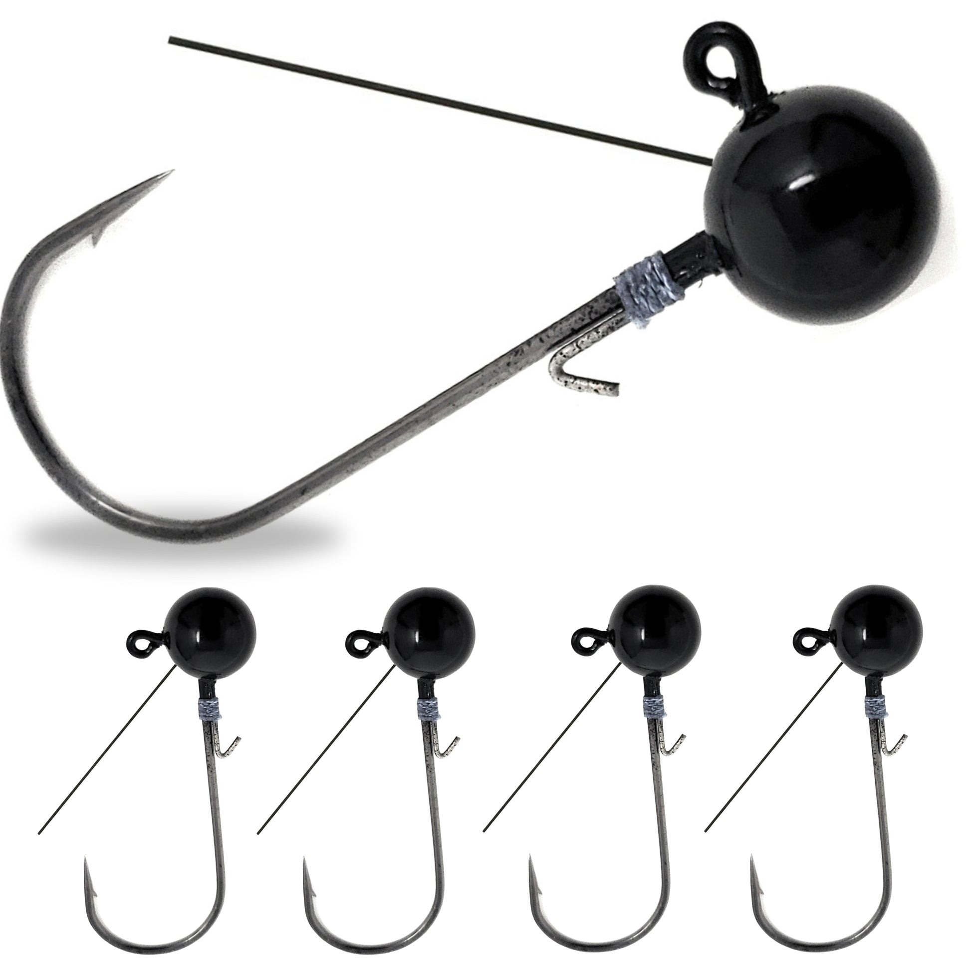 Reaction Tackle Tungsten Ball Jig Heads (5-Pack) - Reaction Tackle