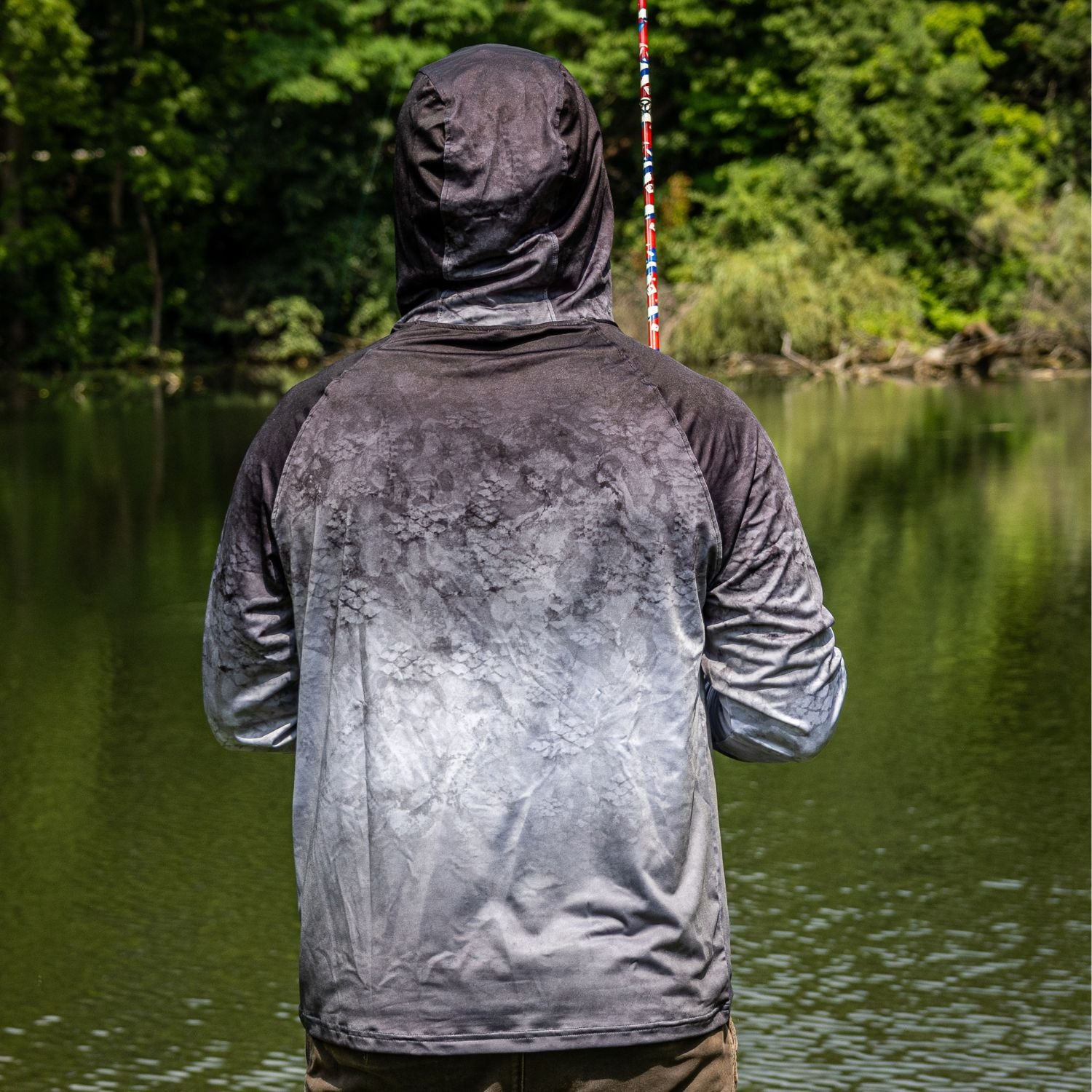 Reaction Tackle SPF UPF 50+ Long Sleeve/Hood/Gaiter Fishing Shirt - Reaction Tackle