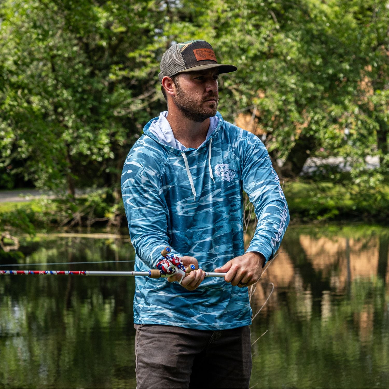 Reaction Tackle SPF UPF 50+ Long Sleeve Hooded Fishing Shirt - Reaction Tackle
