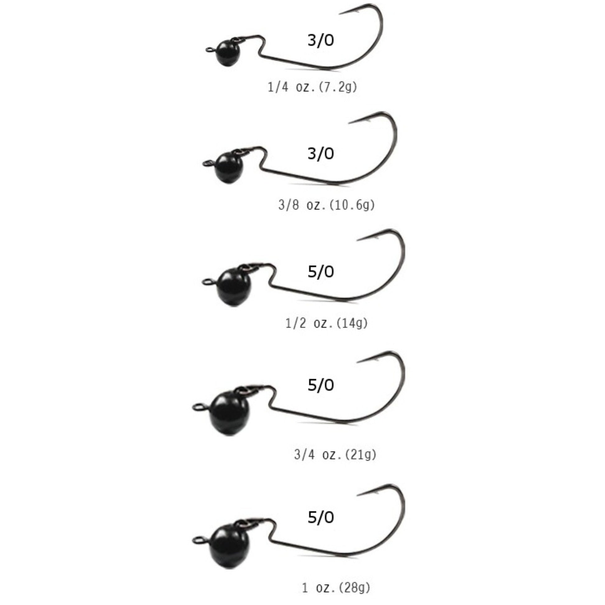 Reaction Tackle Tungsten Football/Swing Jig Heads- 3-Pack - Reaction Tackle