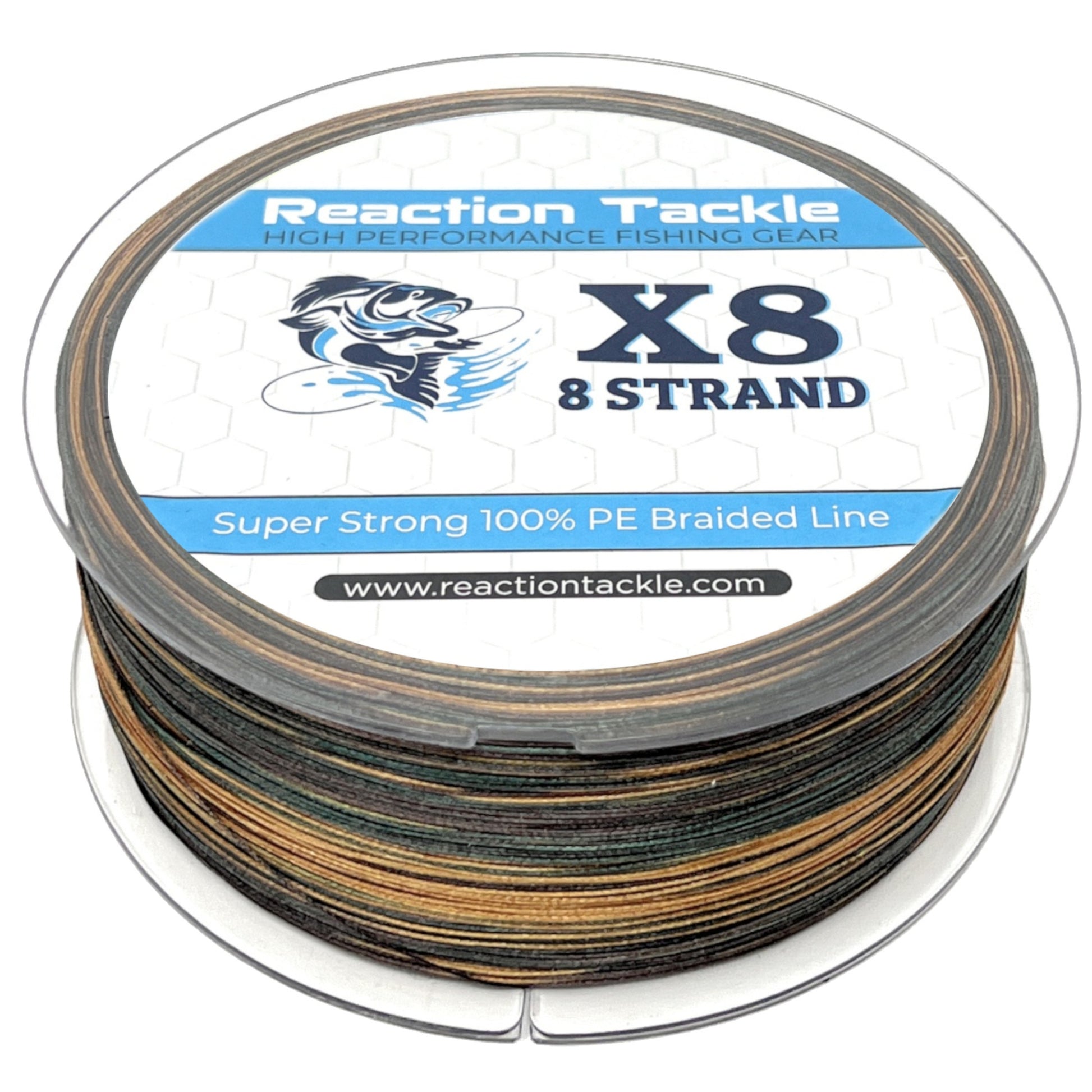 Reaction Tackle Braided Fishing Line Hi Vis Yellow 20LB 1000yds