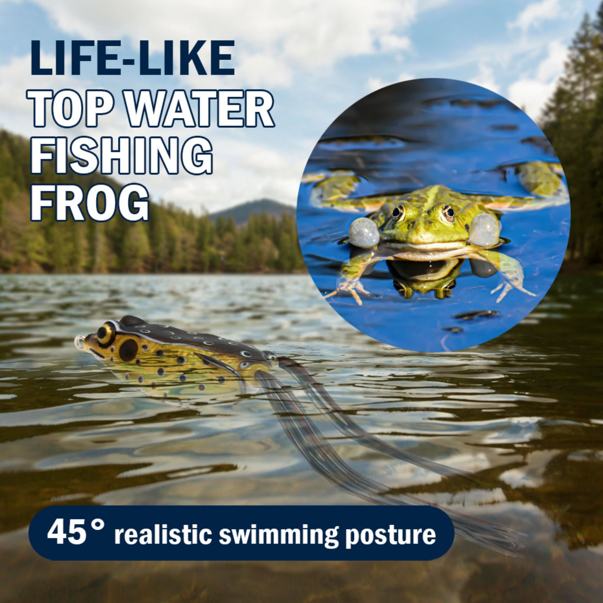 Reaction Tackle 2.5" Hollow Body Frogs / 2-Pack - Reaction Tackle