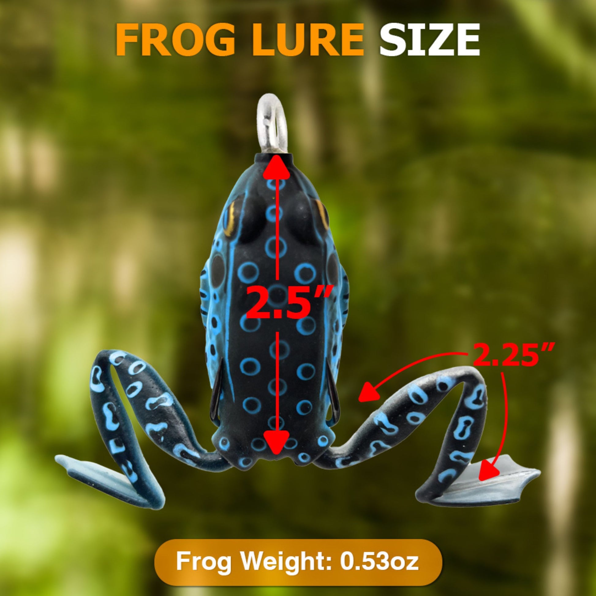 Reaction Tackle Swimming Legs 2.25" Hollow Body Frogs (2-Pack) - Reaction Tackle