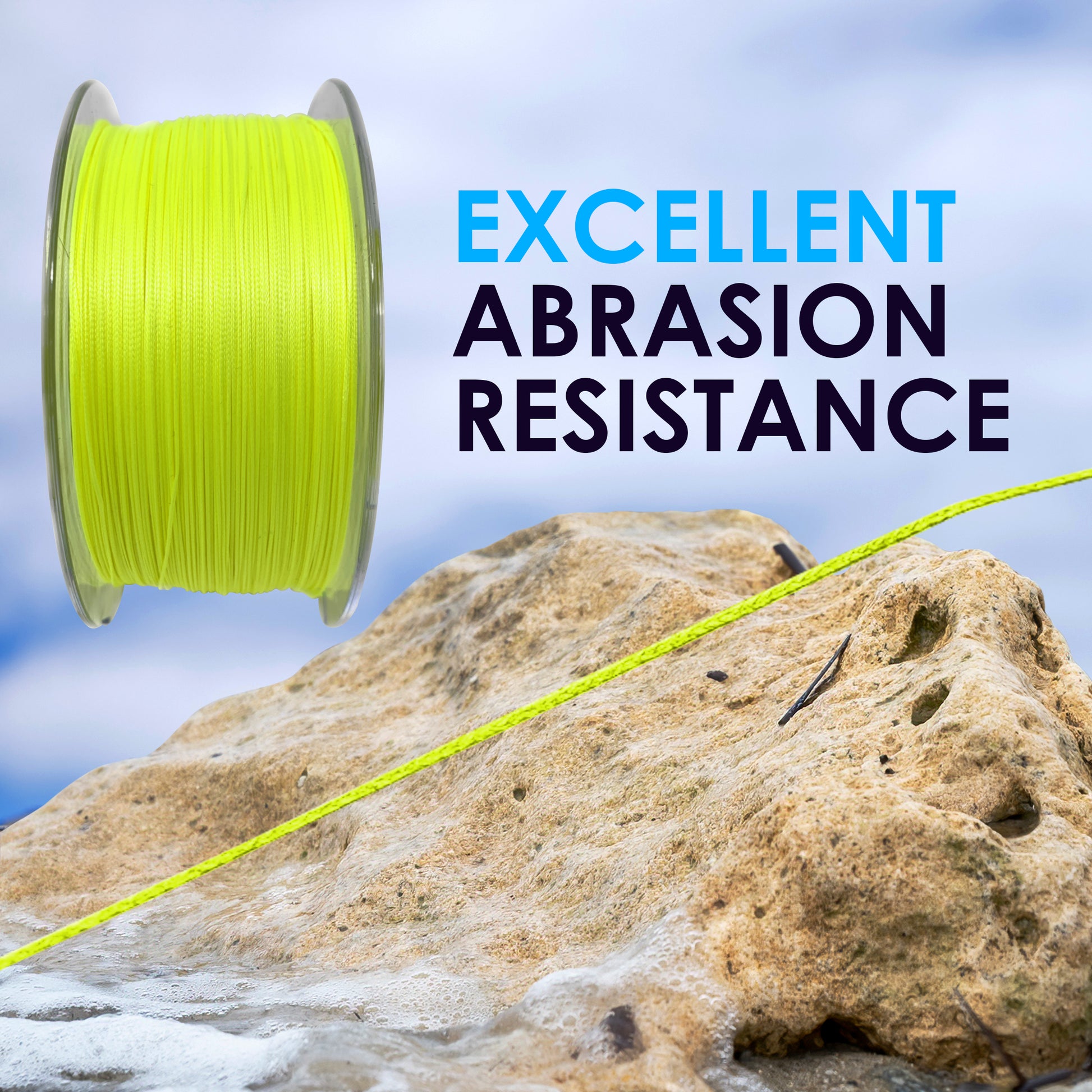 Reaction Tackle Hollow Core- 16 Strand Braided Fishing Line