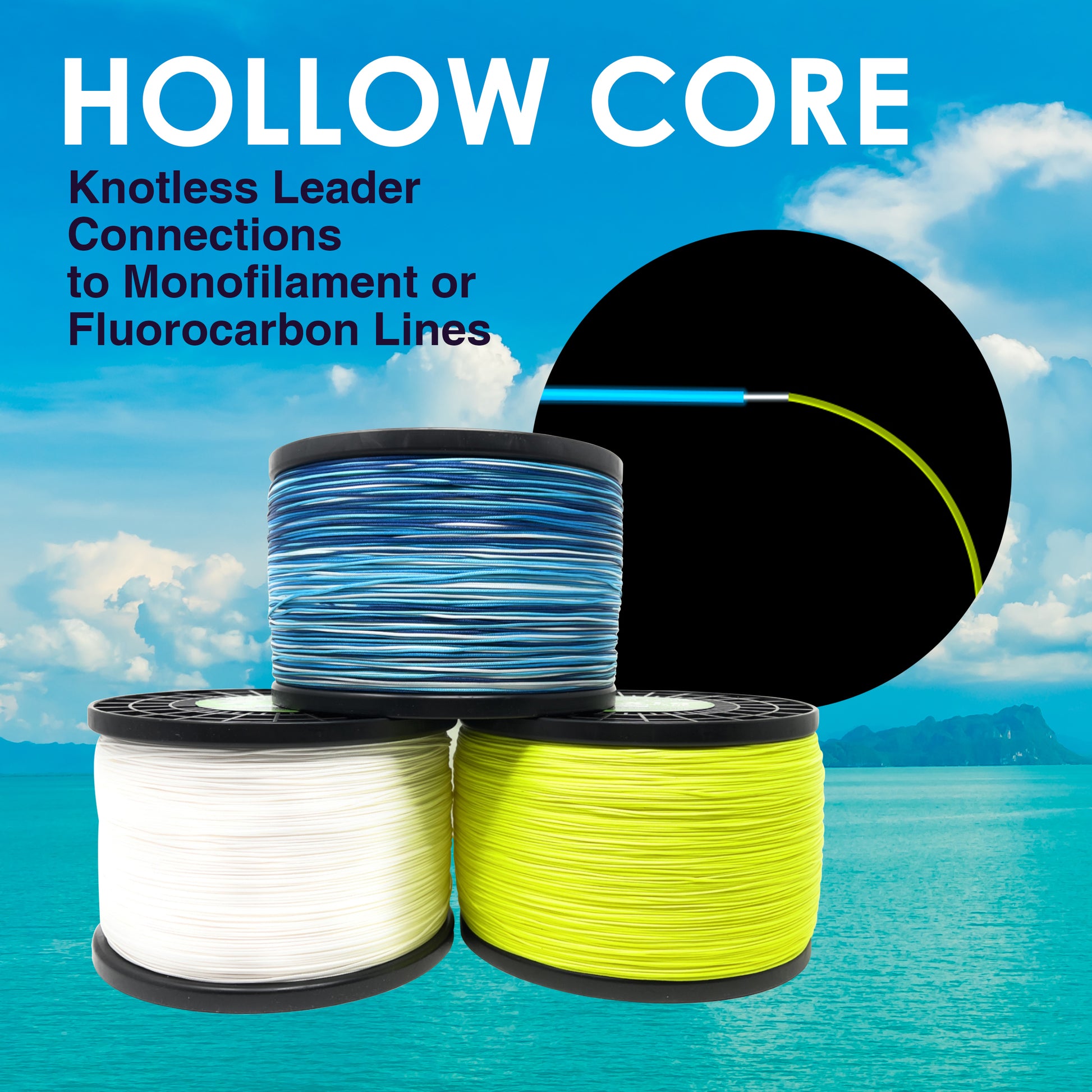 Hollow Core Braided Fishing Line - Melton Tackle