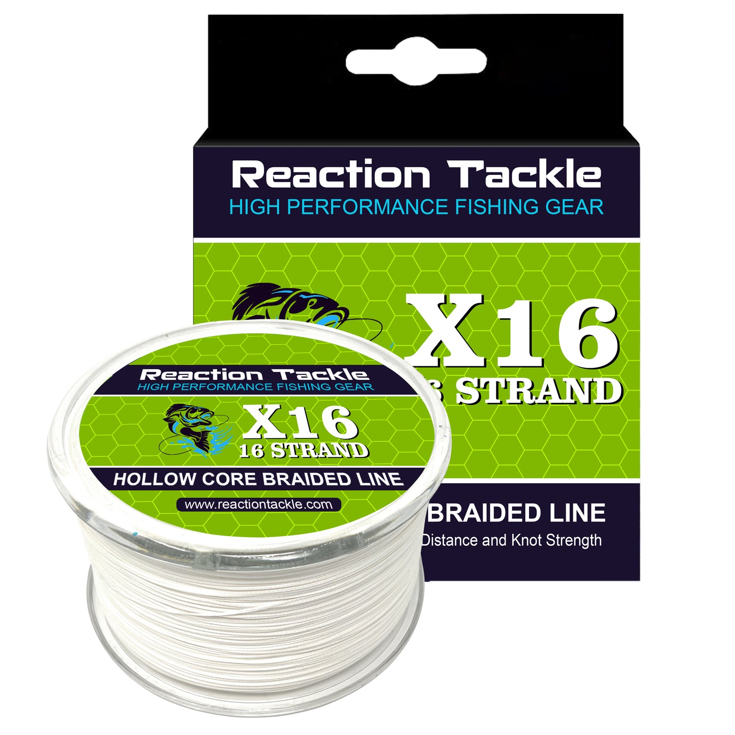 Reaction Tackle Braided Fishing Line- White