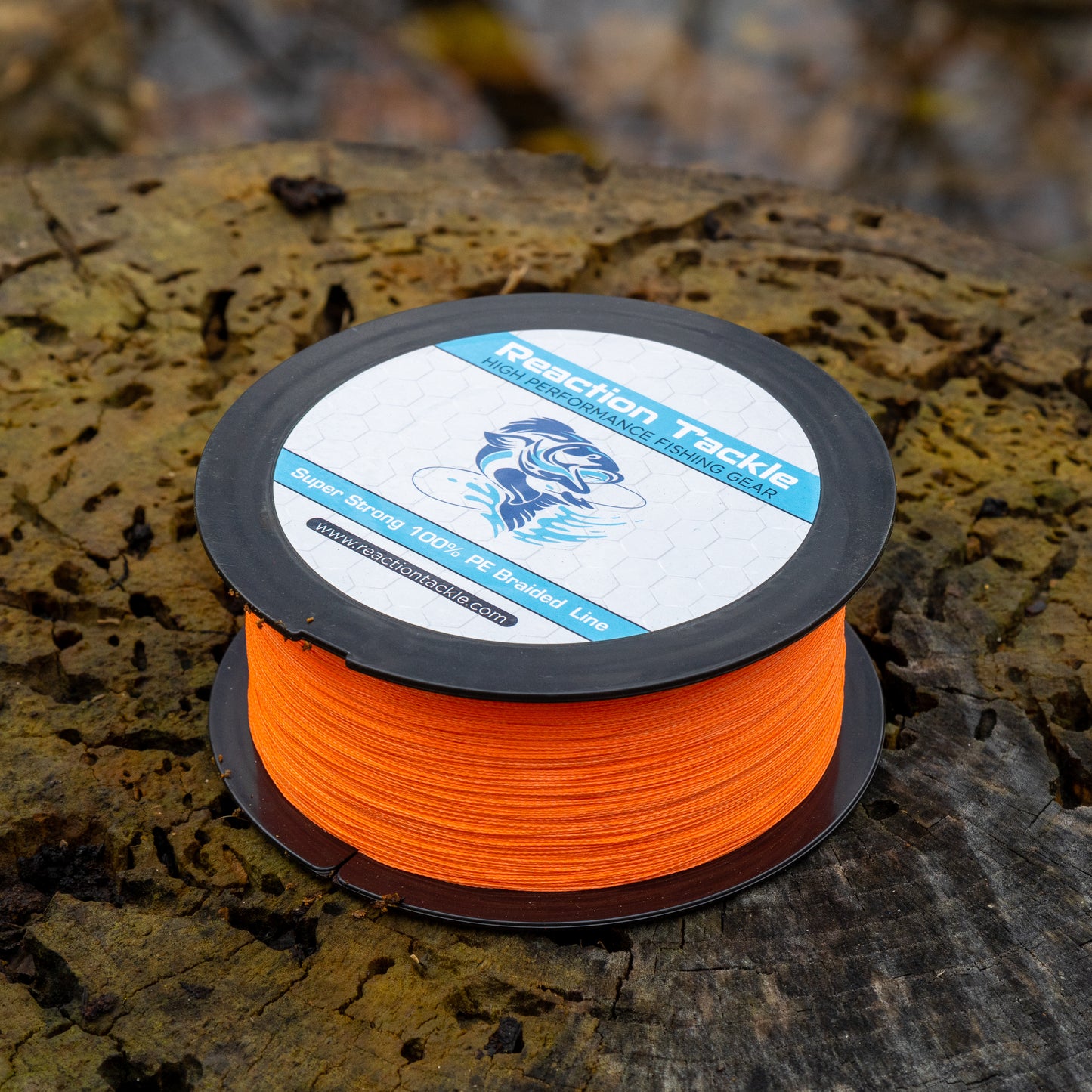 Reaction Tackle Braided Fishing Line - Hi-Vis Orange - Reaction Tackle