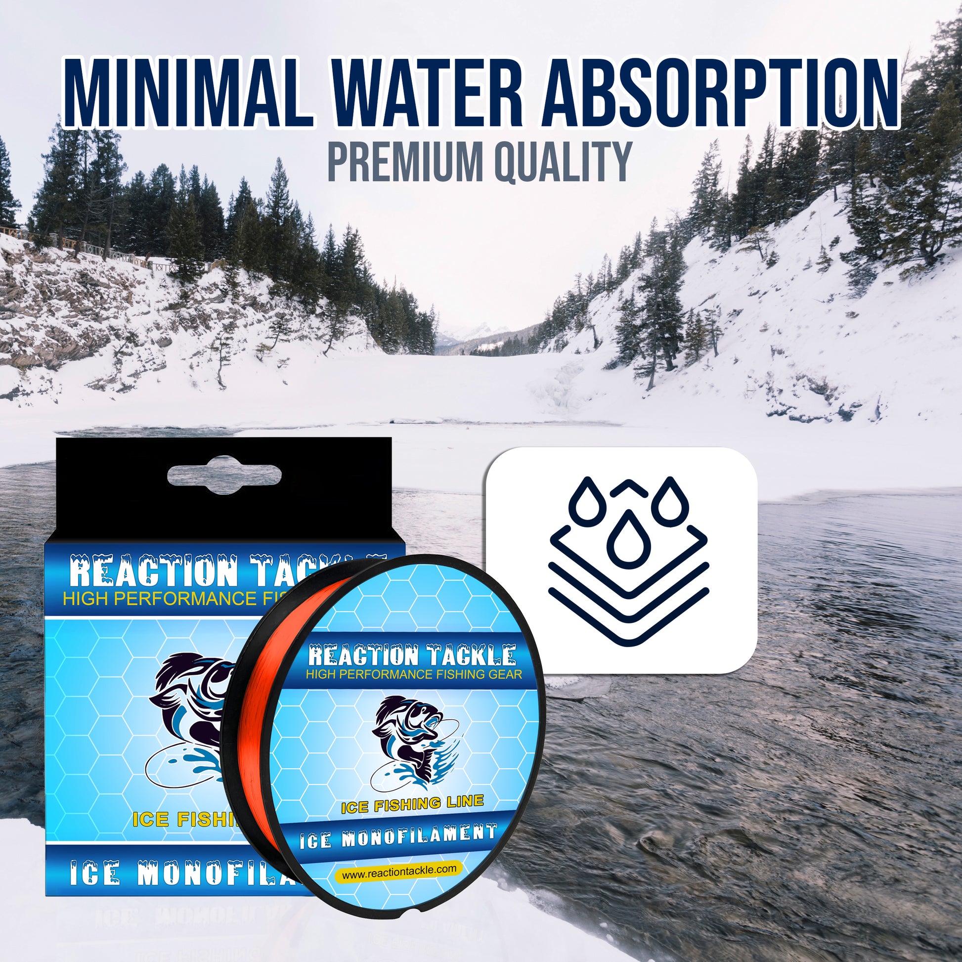 Reaction Tackle ICE Monofilament Fishing Line