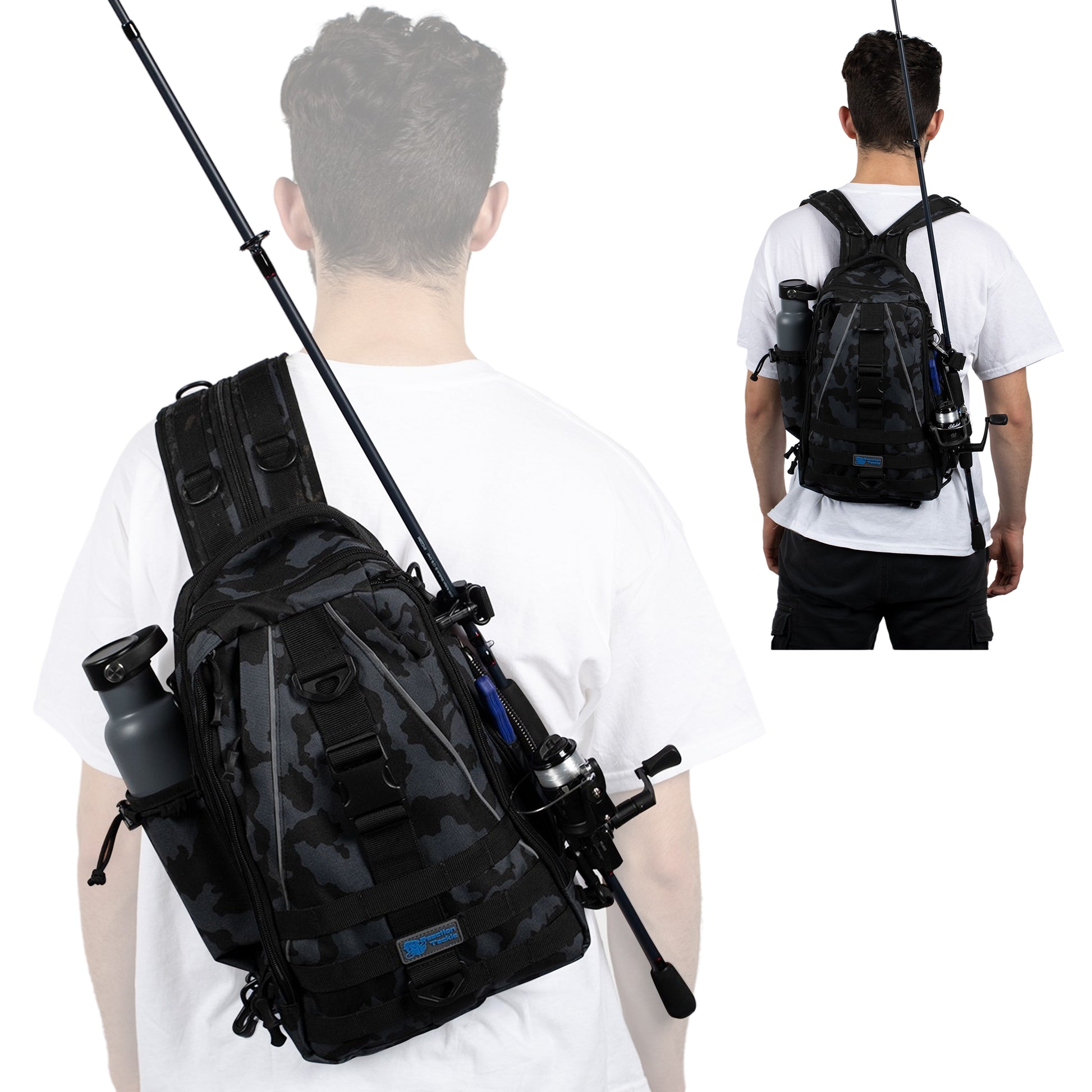 Reaction Tackle Fishing Tackle 2-in-1 Sling Bag/Backpack- 3 Sizes - Reaction Tackle