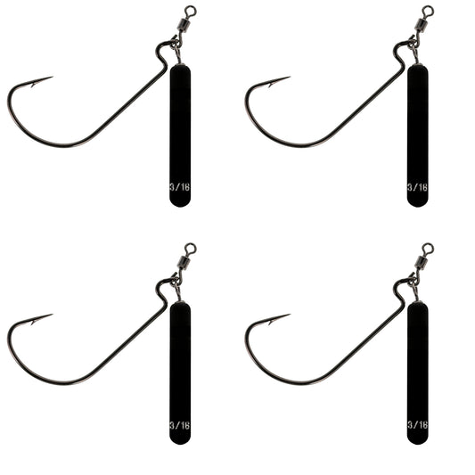 Reaction Tackle Tungsten Jika Rigs- 4PK - Reaction Tackle