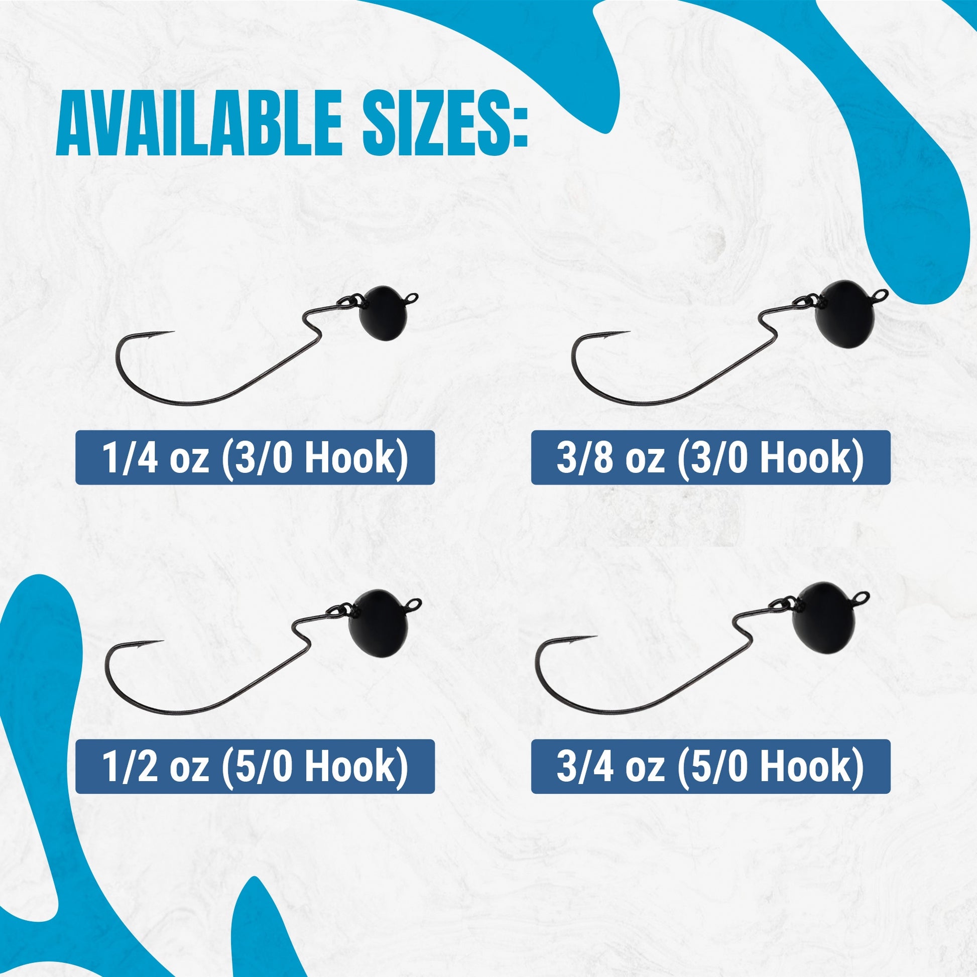 Reaction Tackle Lead Swing Football Jigs- 5-PACK - New - Reaction Tackle