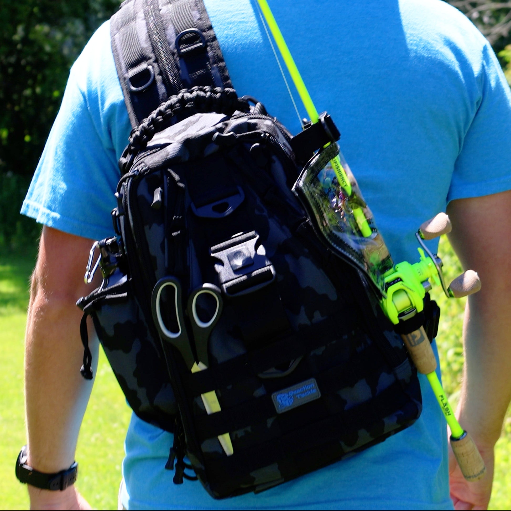 Reaction Tackle Fishing Tackle 2-in-1 Sling Bag/Backpack- 3 Sizes - Reaction Tackle