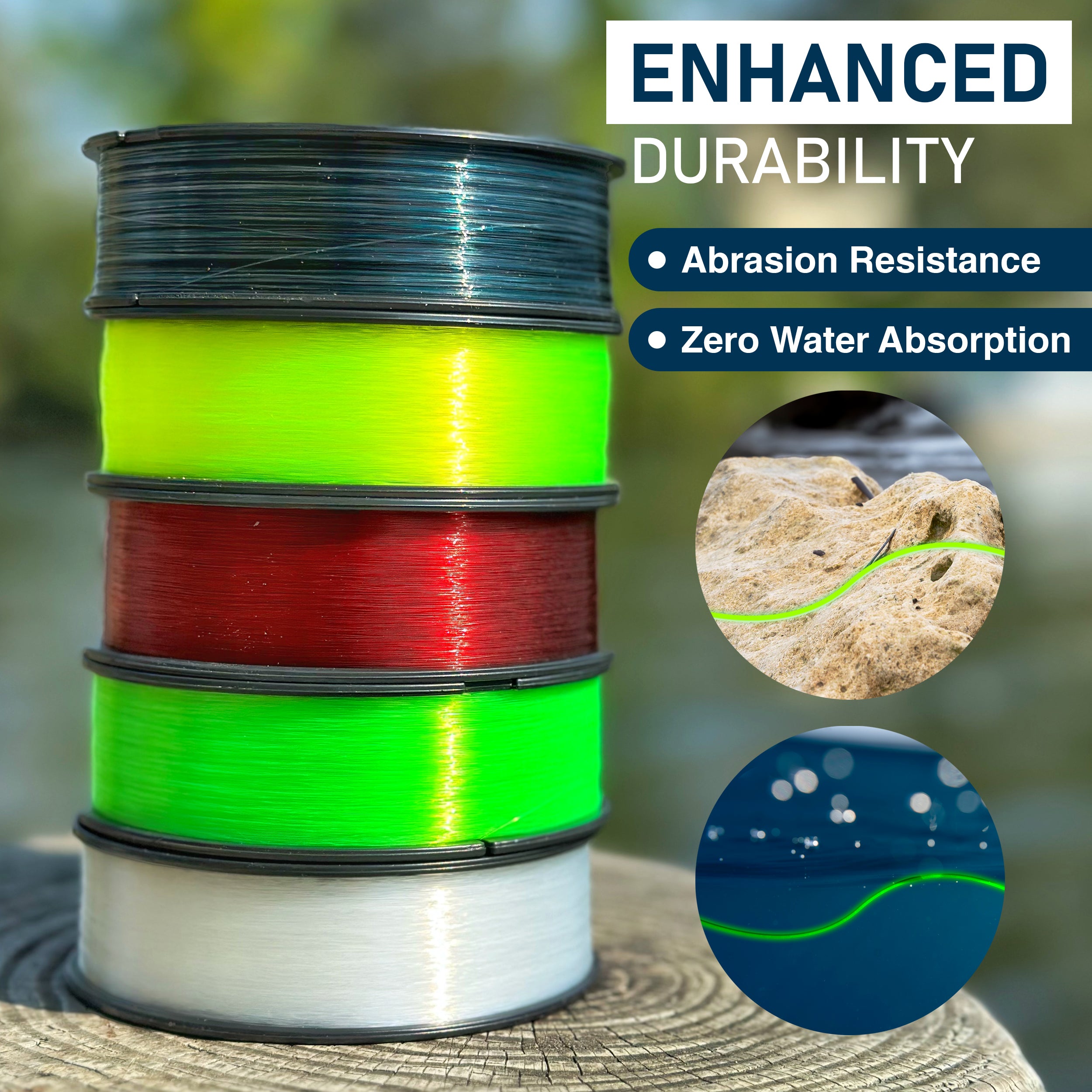 Reaction Tackle Nylon Monofilament Fishing Line 350 yard