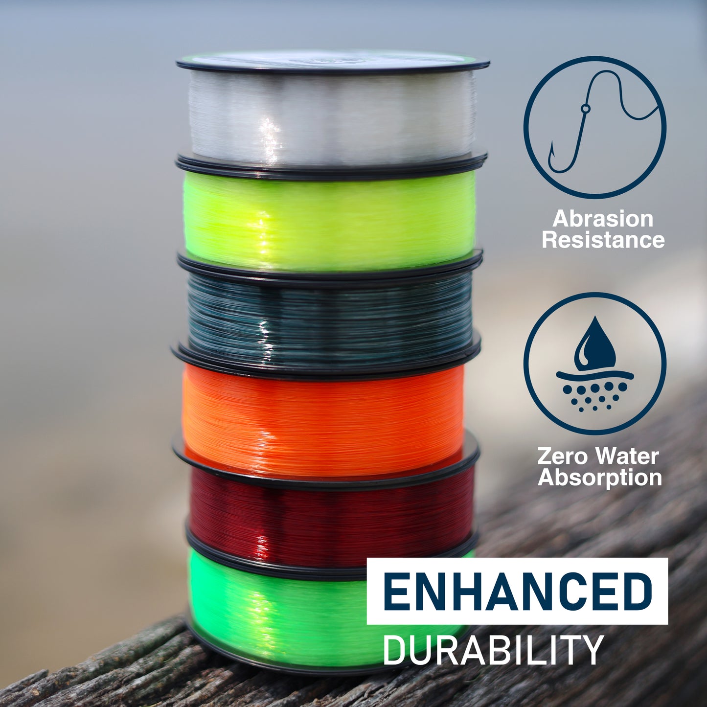 Reaction Tackle Nylon Monofilament Fishing Line - Reaction Tackle