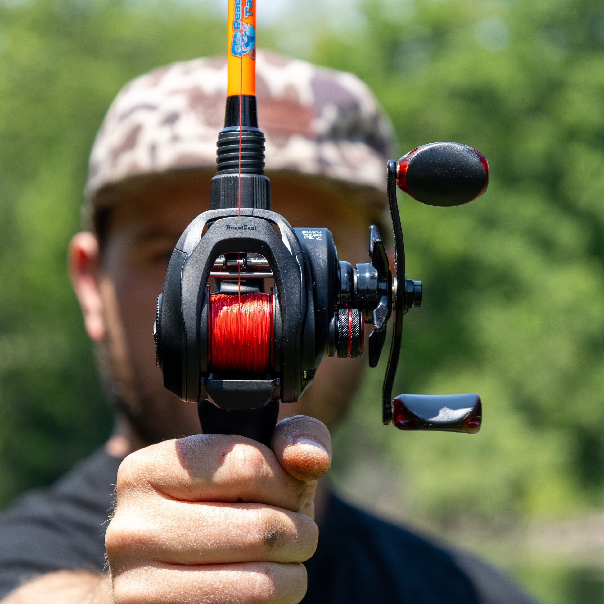 baitcasting reel on spin casting rod Fishing and Combo - 6.9ft Telescopic Spincast Rod with Left Handed Reel Combos - Sea Saltwater Freshwater Ice Bass Fishing Tackle Set quality guides KastKing Centron Lite Baitcaster Rod