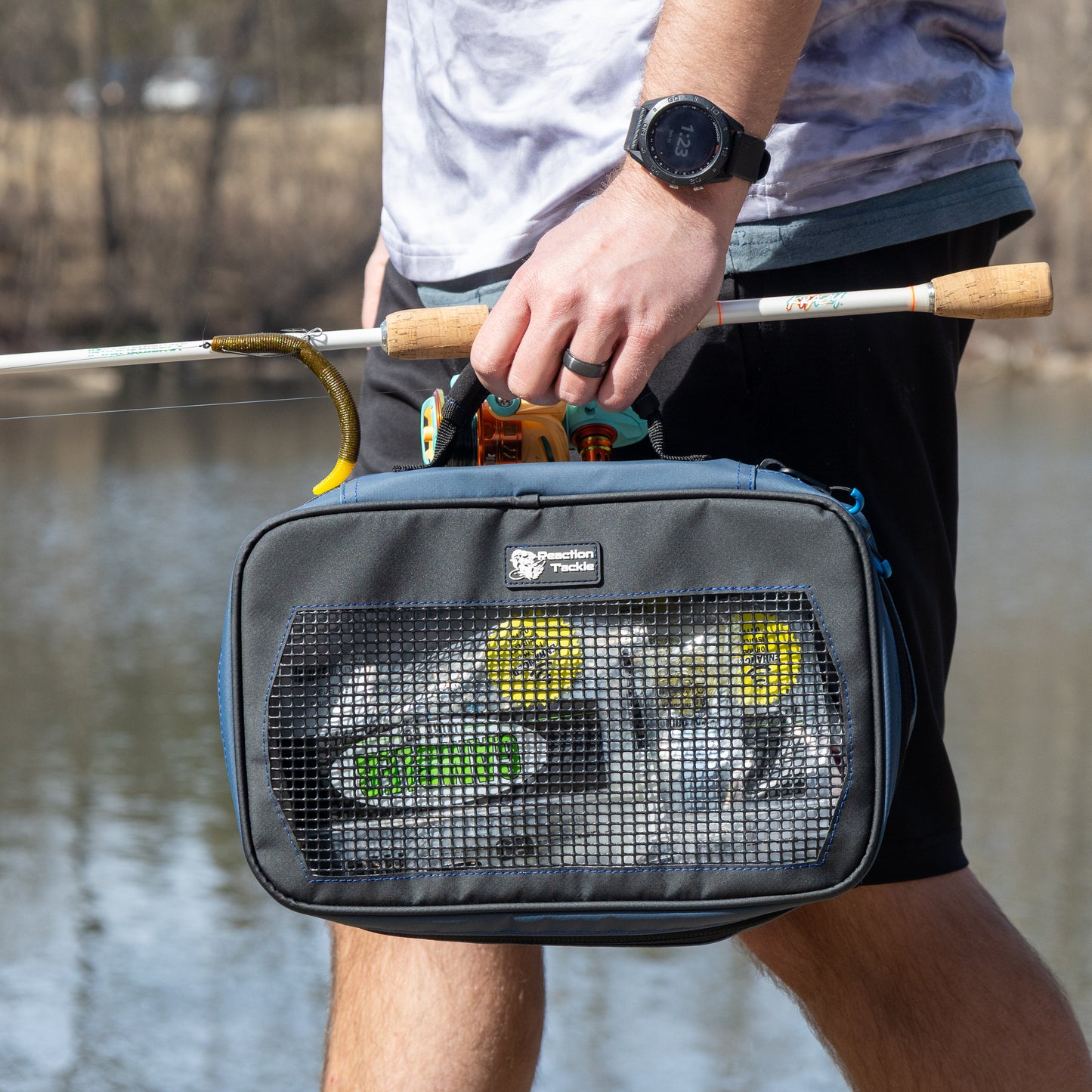 Reaction Tackle Breathable Mesh Bait Binder and Tackle Storage
