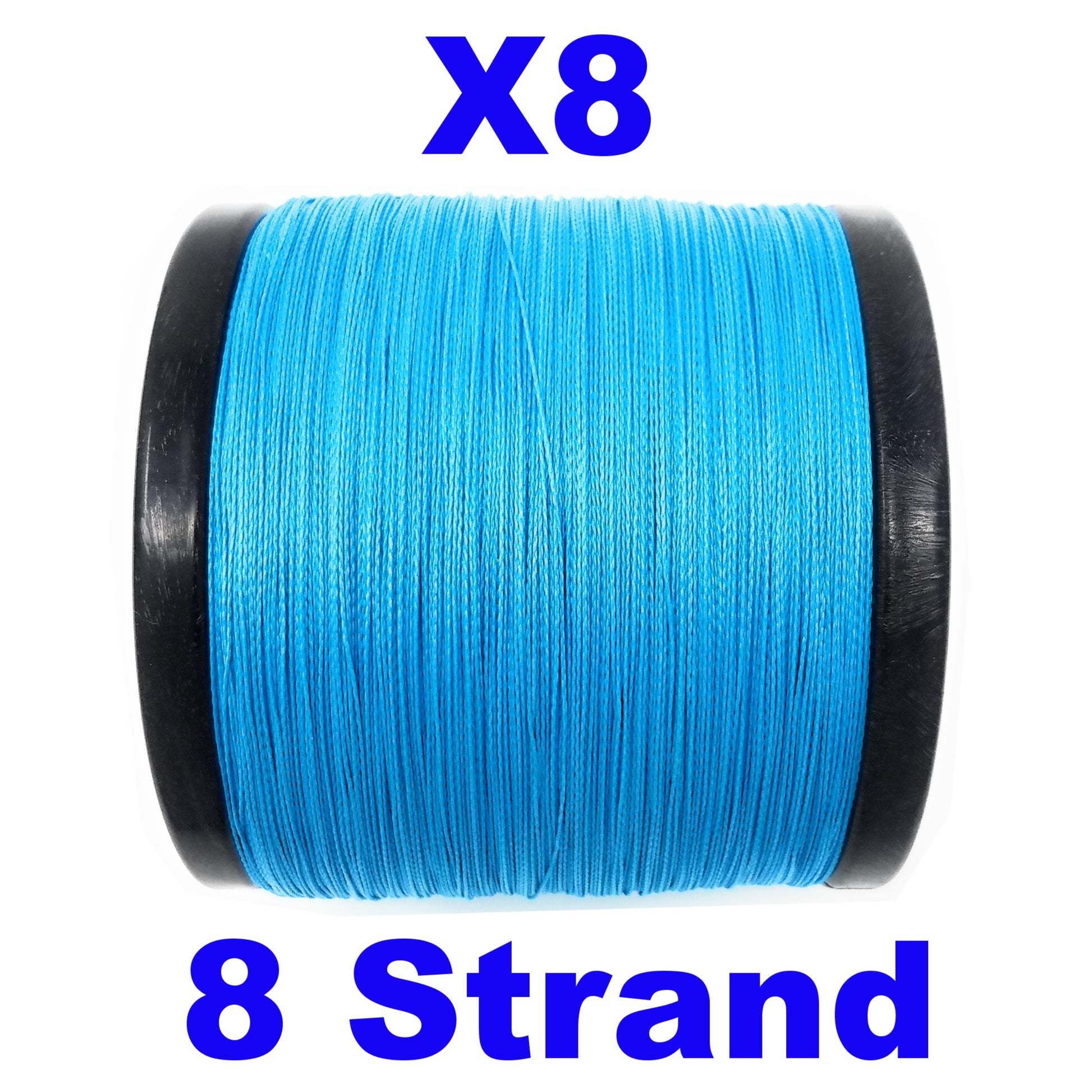 Reaction Tackle Braided Fishing Line - 8 Strand Sea Blue 120lb 500yd