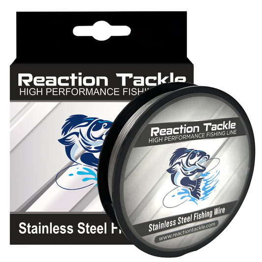 Reaction Tackle Steel Diver Wire- Fishing/Trolling/Leader Line