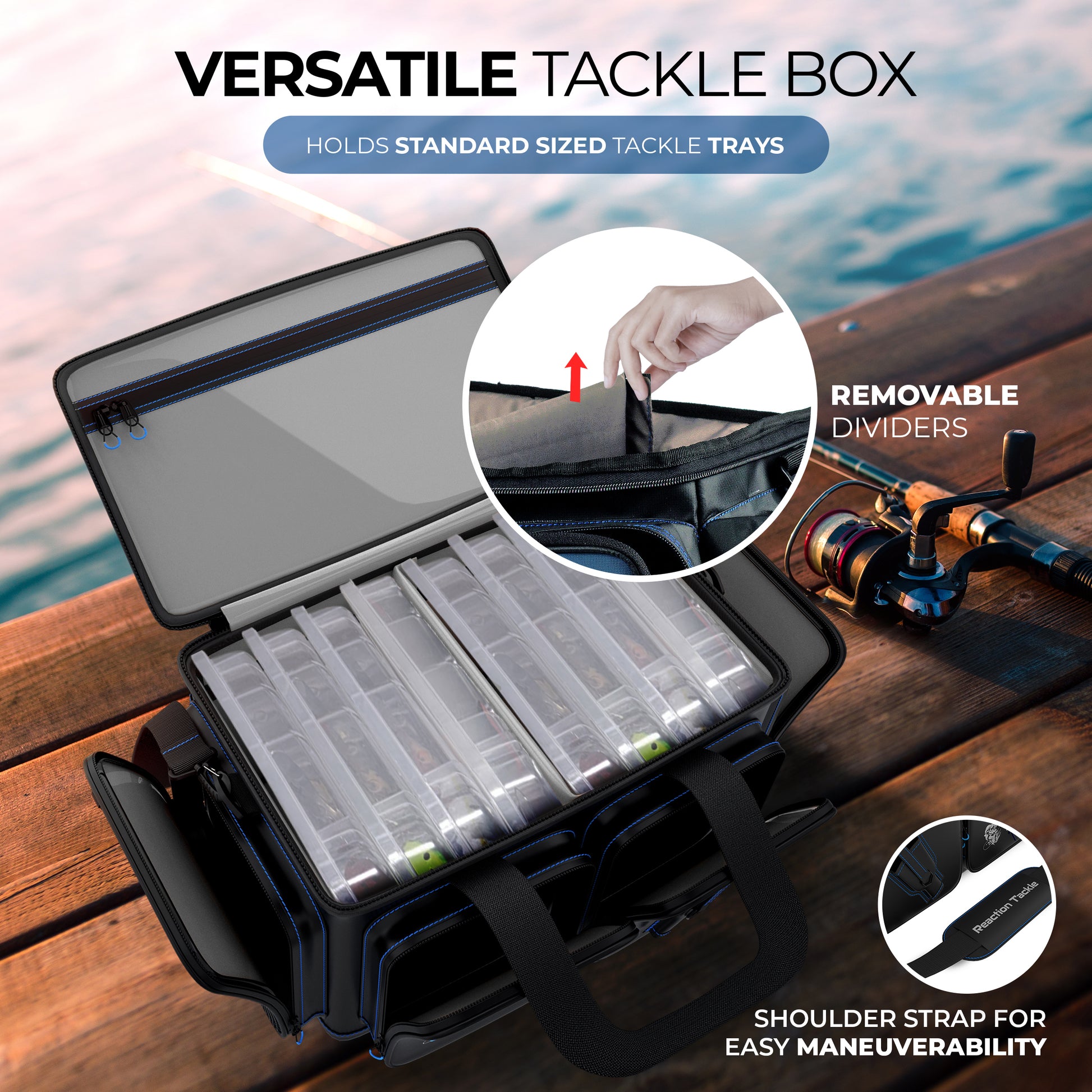 Fishing Tackle Box Storage Trays With Removable Dividers price in