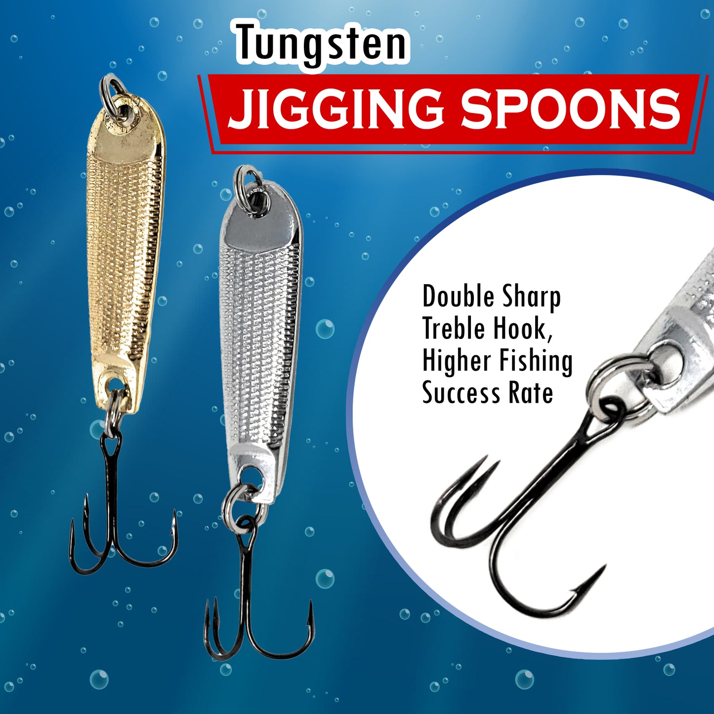 Reaction Tackle Tungsten Jigging Spoons (2-Pack)