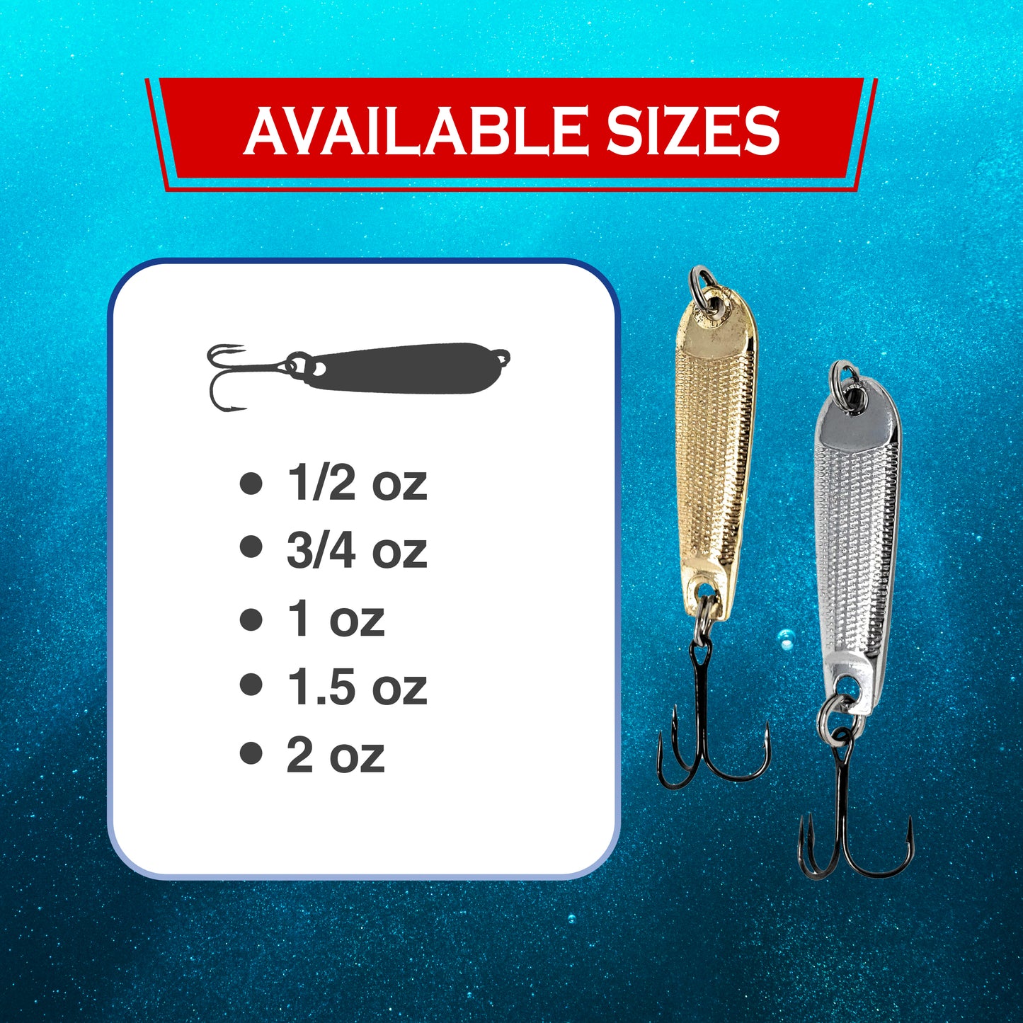 Reaction Tackle Tungsten Jigging Spoons (2-Pack)