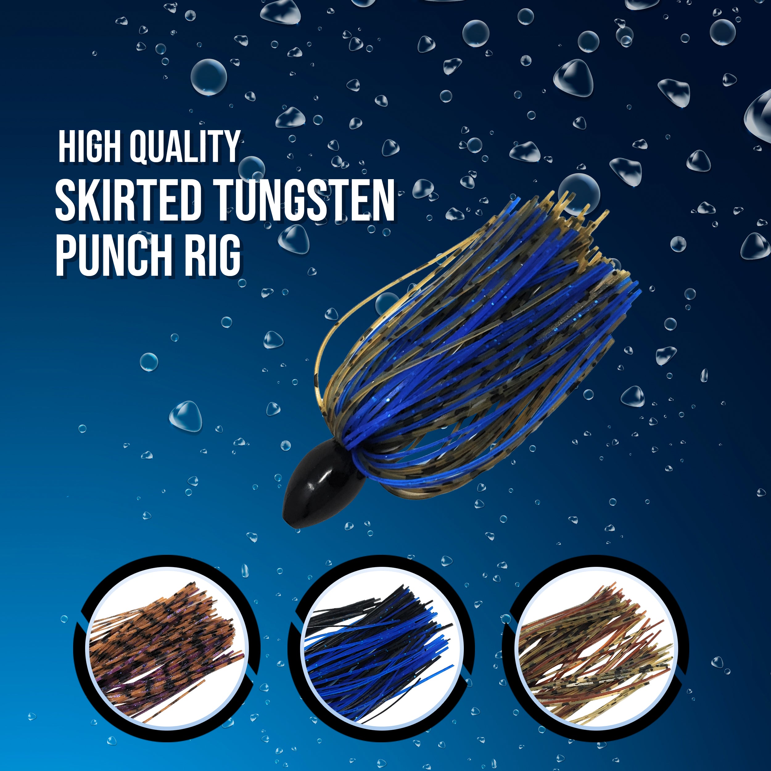 Reaction Tackle Tungsten Punch Rig/Punch Weight with Skirt | Reaction ...
