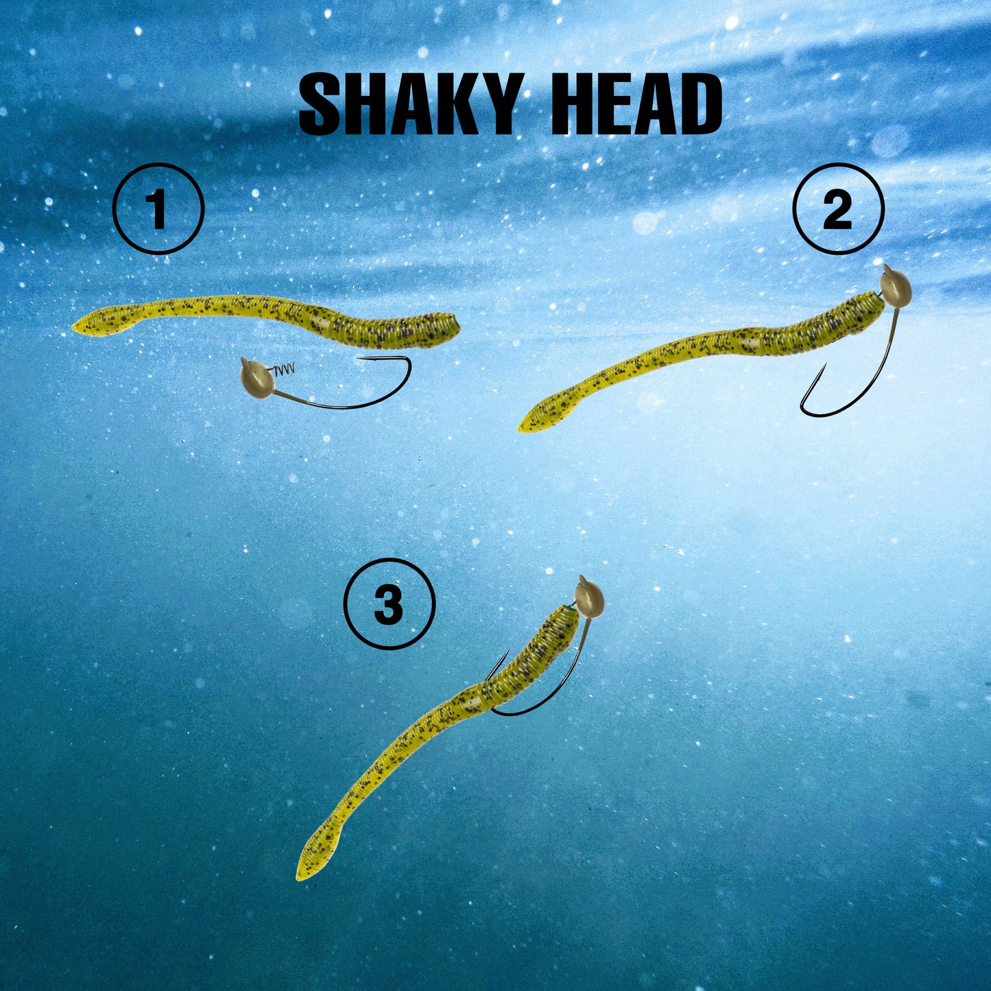 Reaction Tackle Tungsten Shaky Heads- 5-Pack