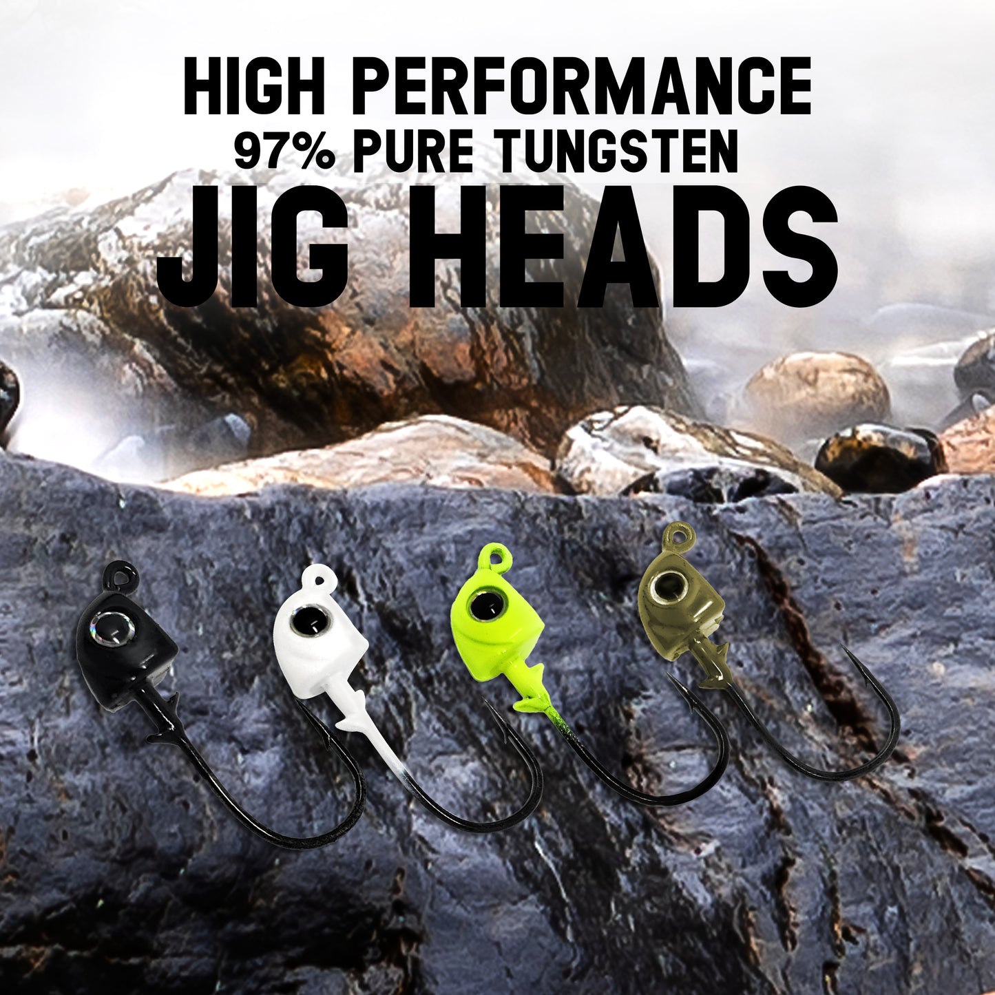 Reaction Tackle Tungsten Swimbait Jig Heads (5-Pack) - Reaction Tackle