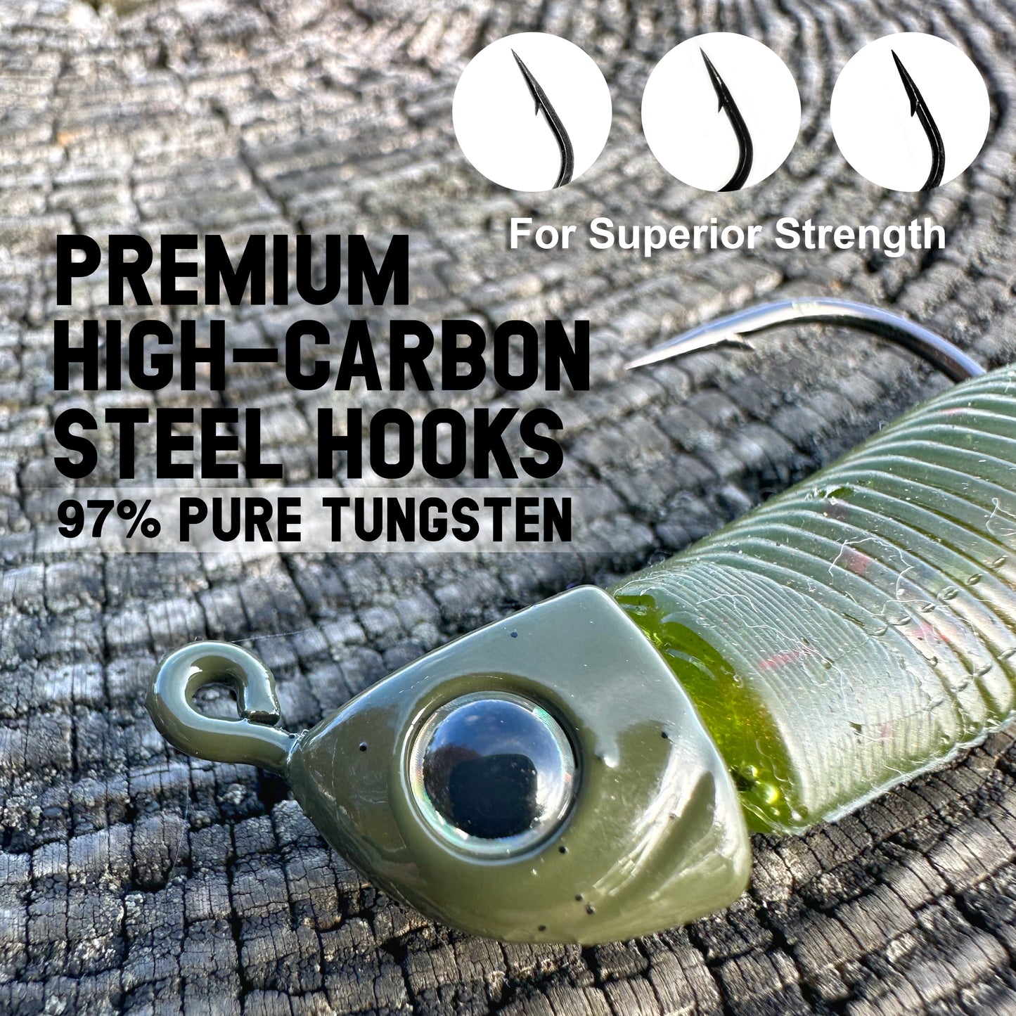 Reaction Tackle Tungsten Swimbait Jig Heads (5-Pack) - Reaction Tackle